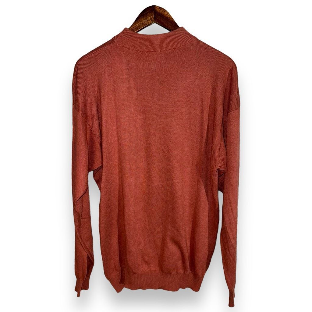 Other Zeidler & Zeidler Orange Made In Italy Mockneck Sweater L Size US L / EU 52-54 / 3 - 6 Thumbnail