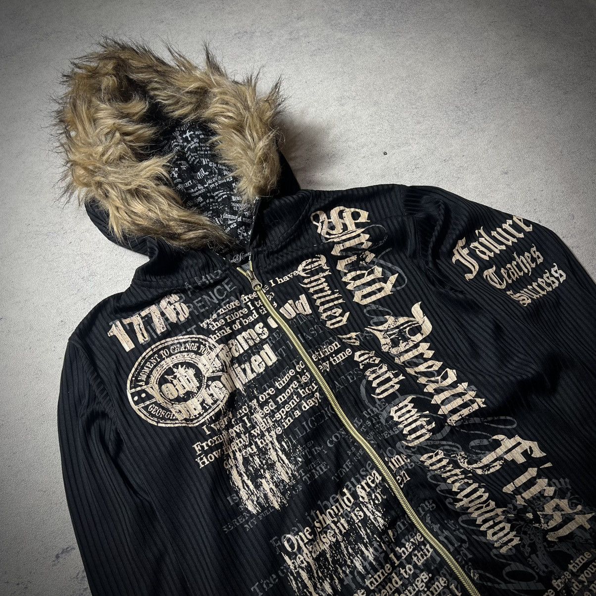 Japanese Brand Y2k Fur ORG Gothic Grunge Punk Ifsix Lgb Style Hoodie LS Size US M / EU 48-50 / 2 - 3 Thumbnail