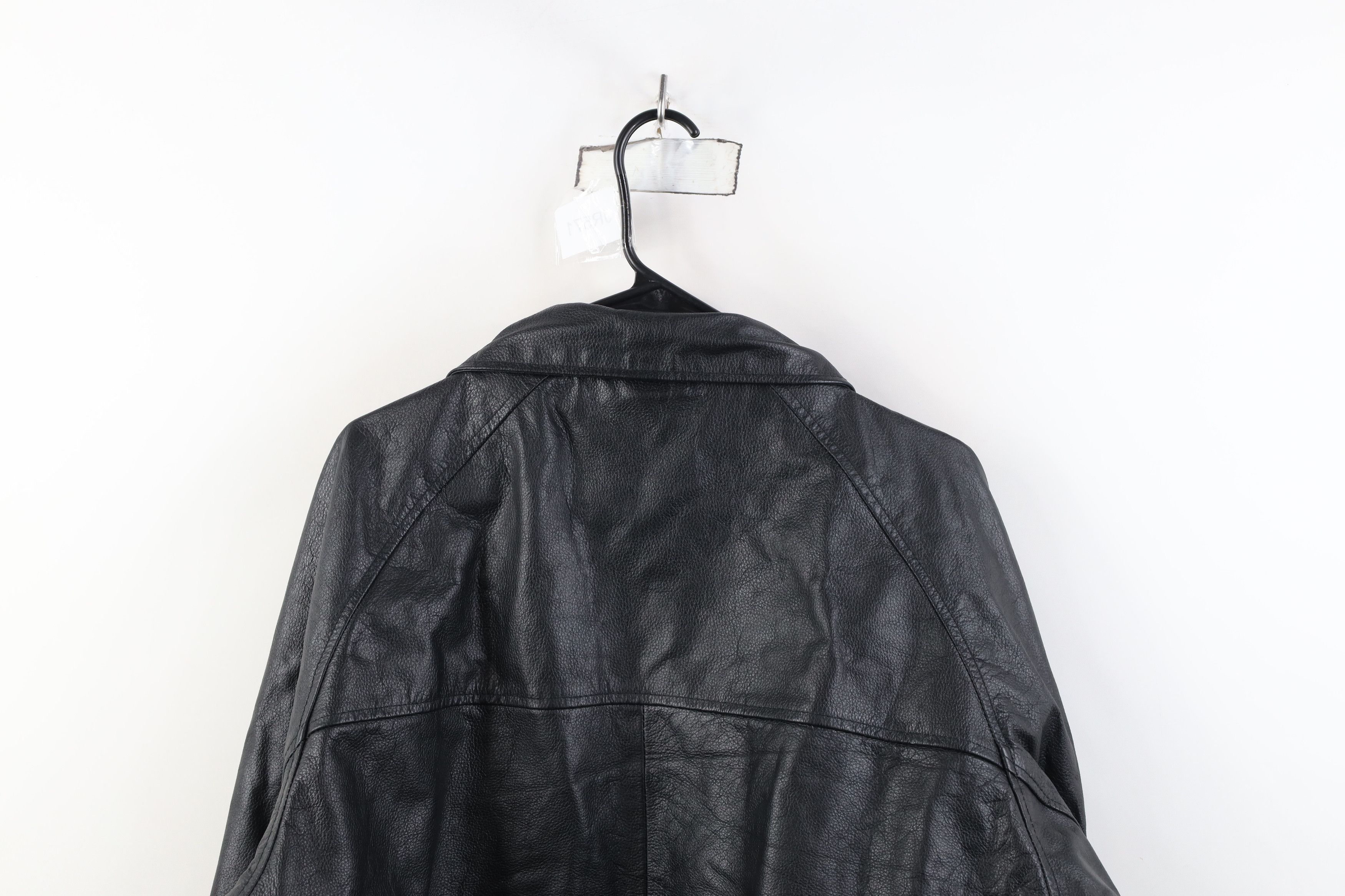 Vintage Vintage 90s Rifle Association Full Zip Leather Bomber Jacket Size US XL / EU 56 / 4 - 15 Thumbnail