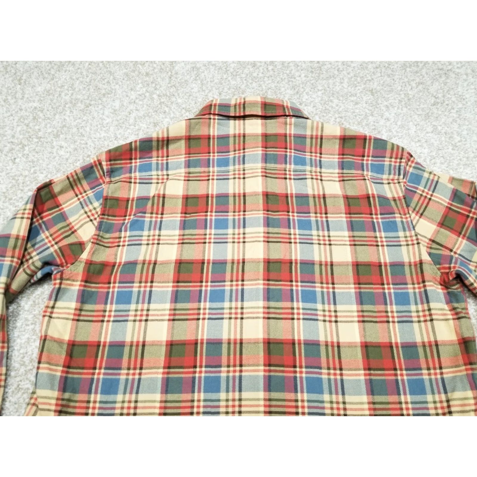 Jones New York Jones New York Top Womens Small Red Blue Plaid Cotton Long Sleeve Flannel Shirt Size XL / US 12-14 / IT 48-50 - 7 Thumbnail