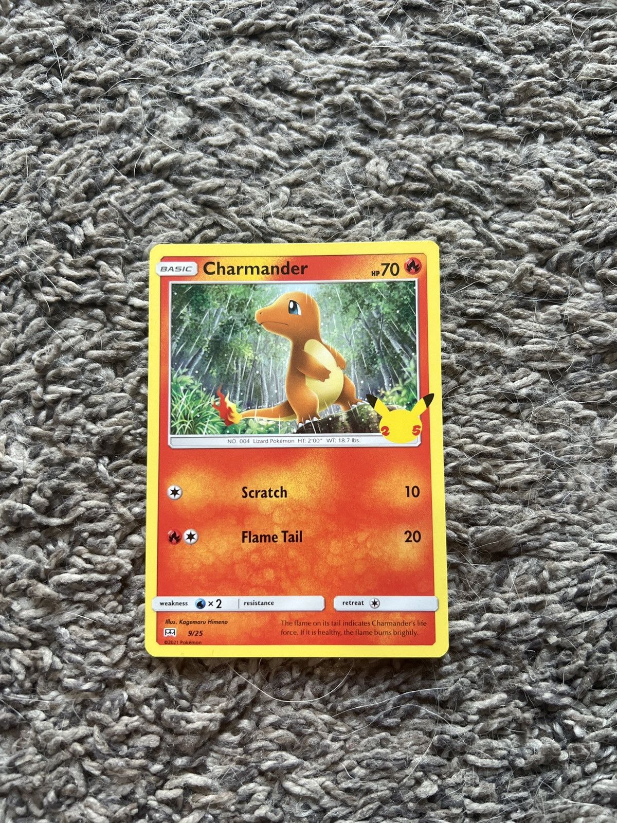 Pokemon 2021 Pokémon Charmander Basic Card Size ONE SIZE - 1 Thumbnail