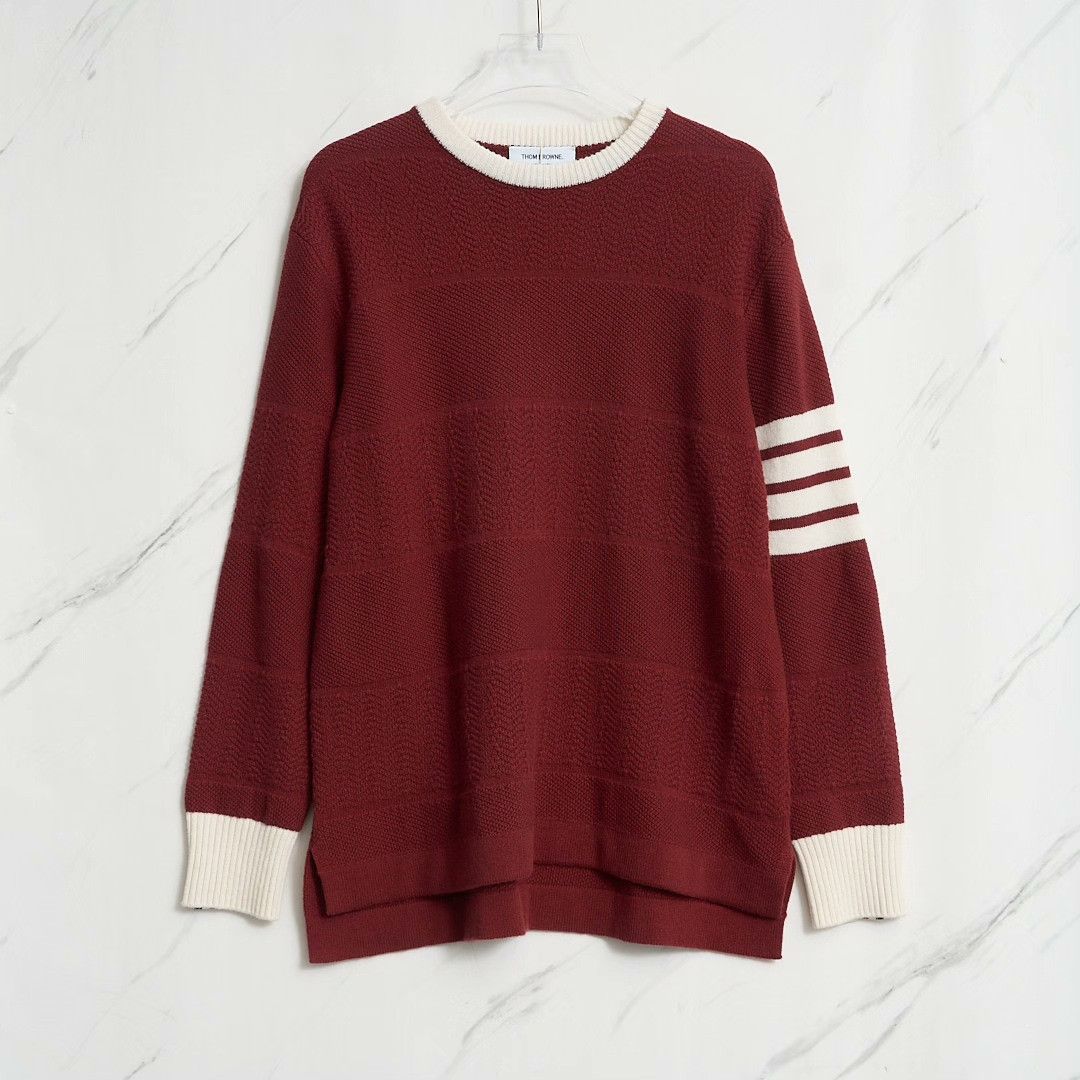 Thom Browne Thom Browne Men's Jacquard Stripe Sweater Size US M / EU 48-50 / 2 - 1 Thumbnail
