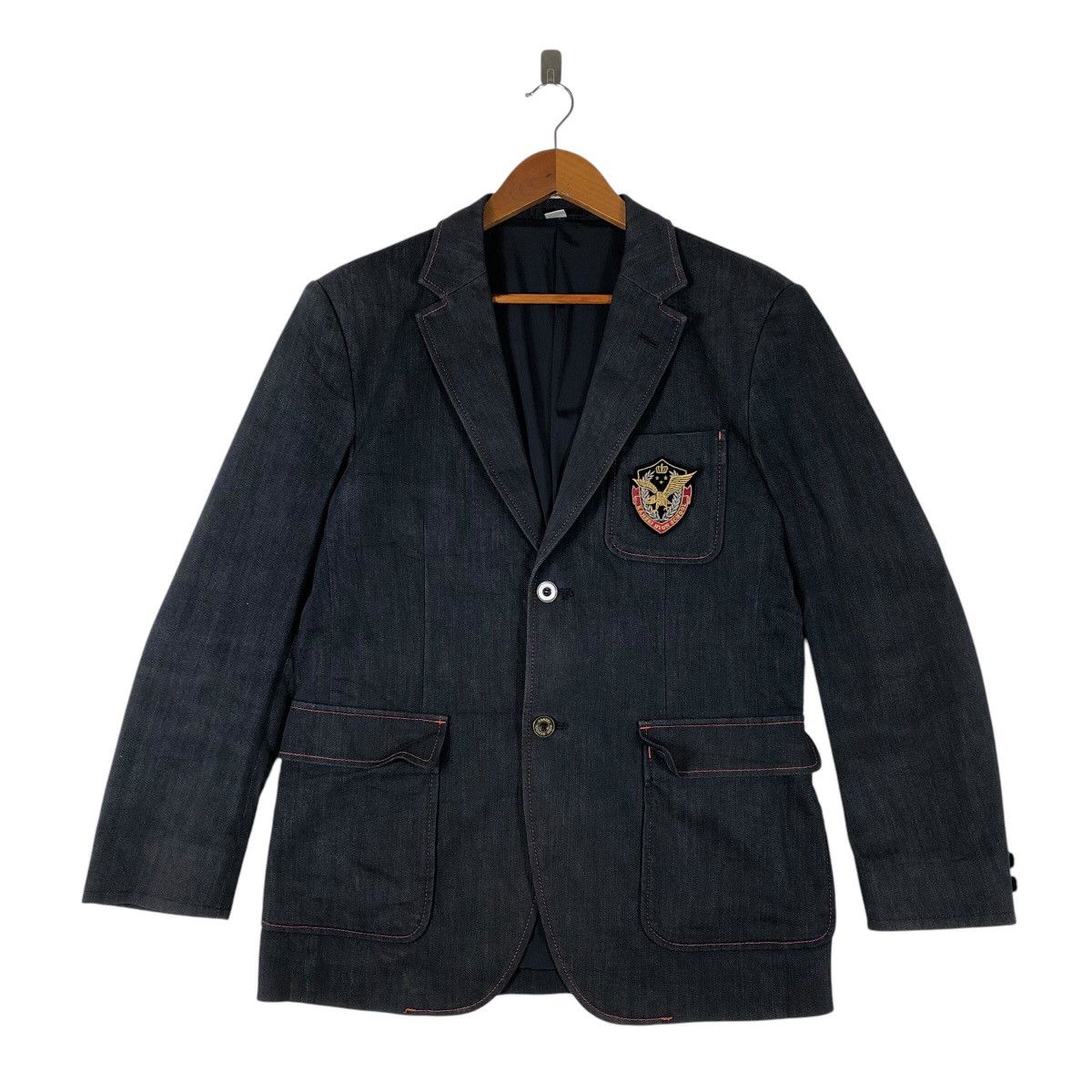 Momotaro Jeans MOMOTARO Kanzei High School Denim Blazer Jacket Size US L / EU 52-54 / 3 - 1 Thumbnail