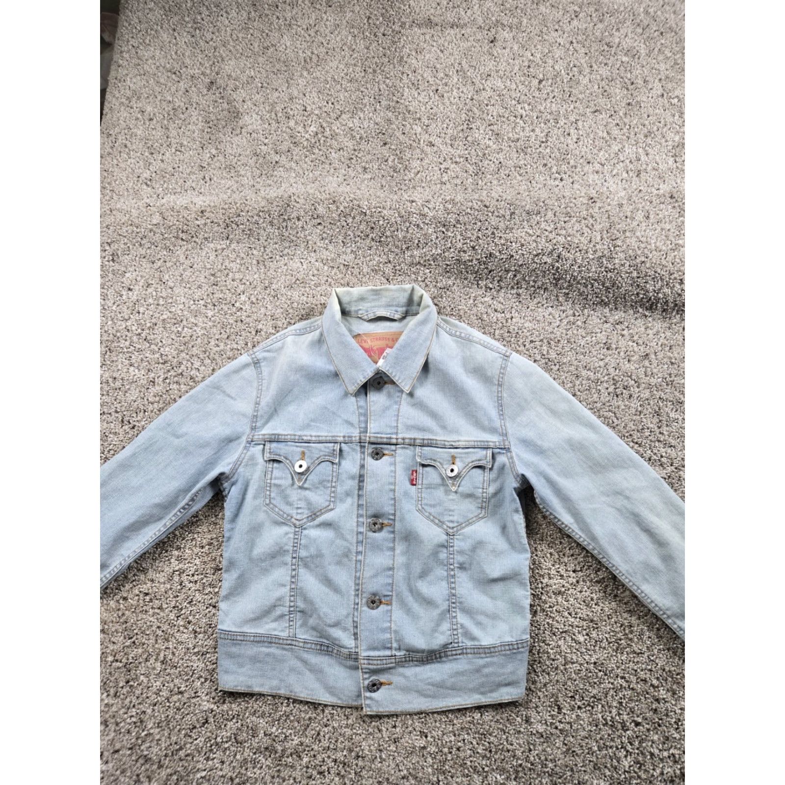 Levi's VINTAGE Levi’s Jacket Denim Blue Light Wash Medium Womens Regular Short Jacket Size M / US 6-8 / IT 42-44 - 5 Thumbnail
