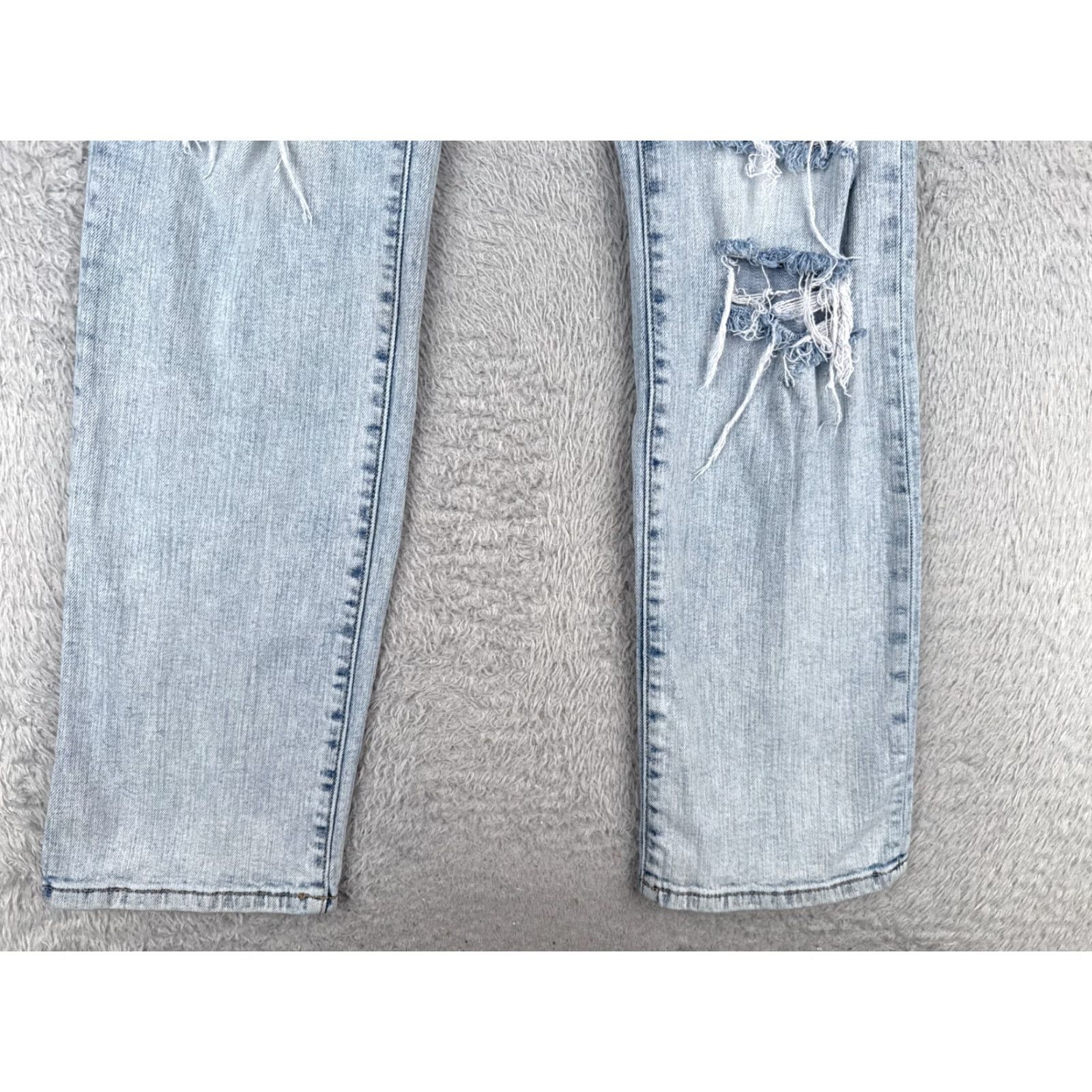 Vintage Willow Root Jeans Women's 5-Pocket Denim Bootcut Regular Medium Light Wash Mid Rise 26x32 Blue Distressed Stretch Mens-Womens-? Size 26" / US 2 / IT 38 - 2 Thumbnail