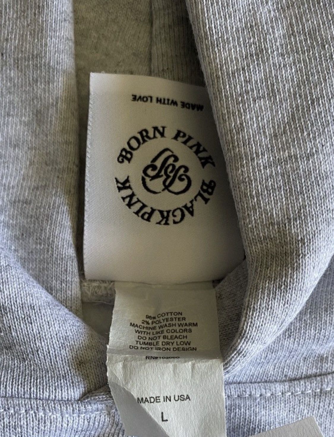 Other BLACKPINK x VERDY BORN PINK AMEX PLUSH HOODIE GREY LARGE Size US L / EU 52-54 / 3 - 4 Thumbnail