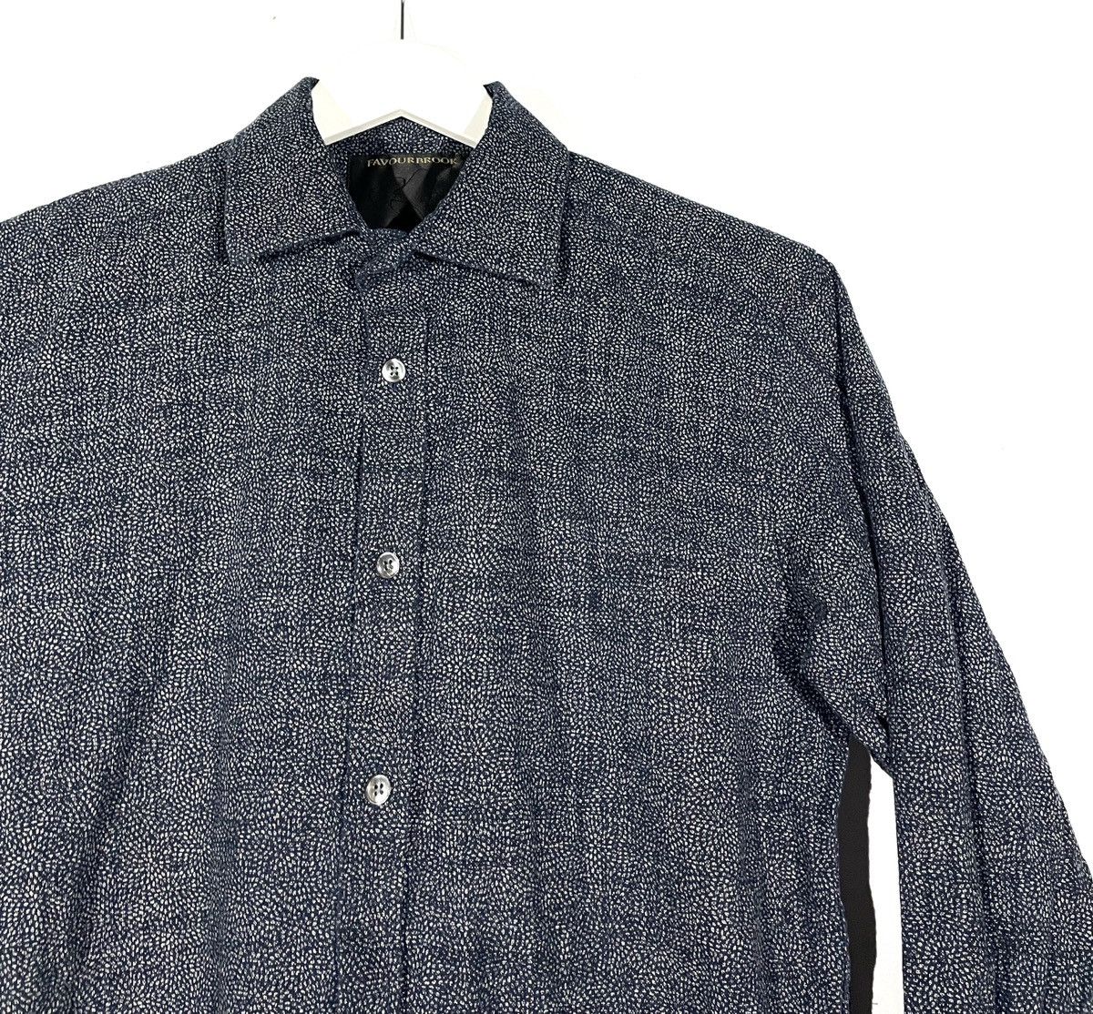 Designer Favourbrook London Men Cotton Blue Shirt Size 15/S Portugal Size US S / EU 44-46 / 1 - 2 Thumbnail