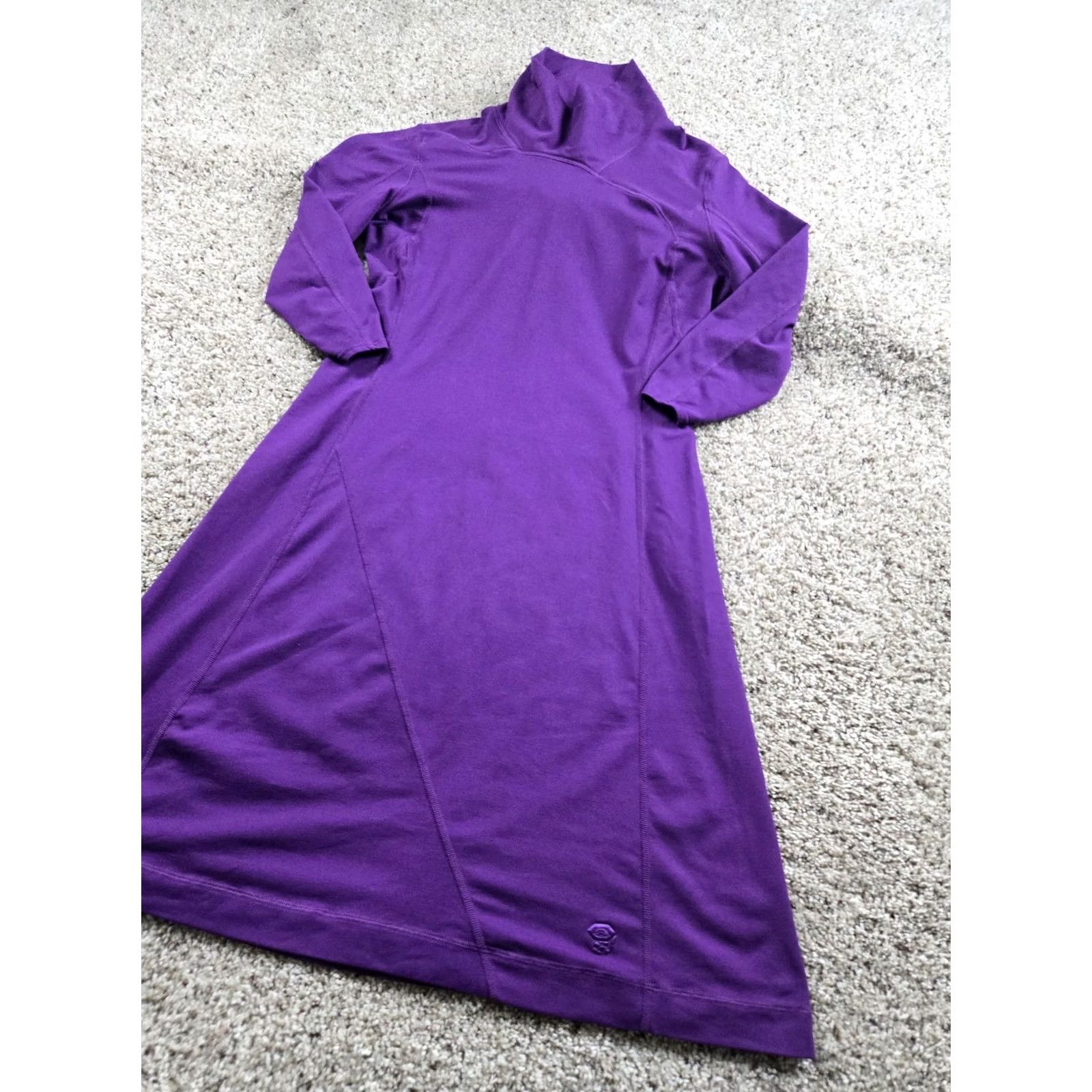 Mountain Hardwear Mountain Hardwear Sweater Dress Womens Medium Purple Turtleneck Long Sleeve Size M / US 6-8 / IT 42-44 - 2 Thumbnail