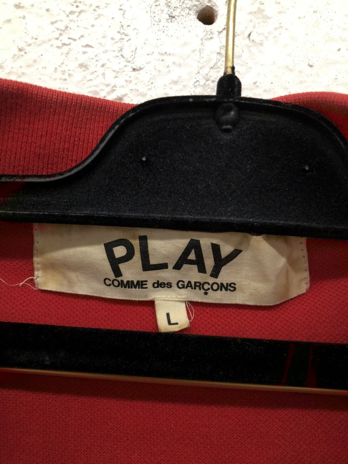 Comme des Garcons PLAY Comme Des Garçons PLAY red Polo size L F3 Size US L / EU 52-54 / 3 - 2 Thumbnail