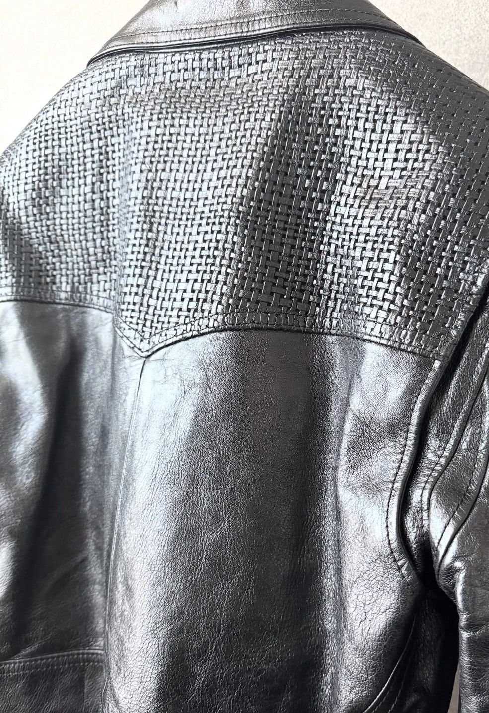 Celine Celine 24FW cropped texture leather biker jacket sz46 Size US S / EU 44-46 / 1 - 9 Thumbnail