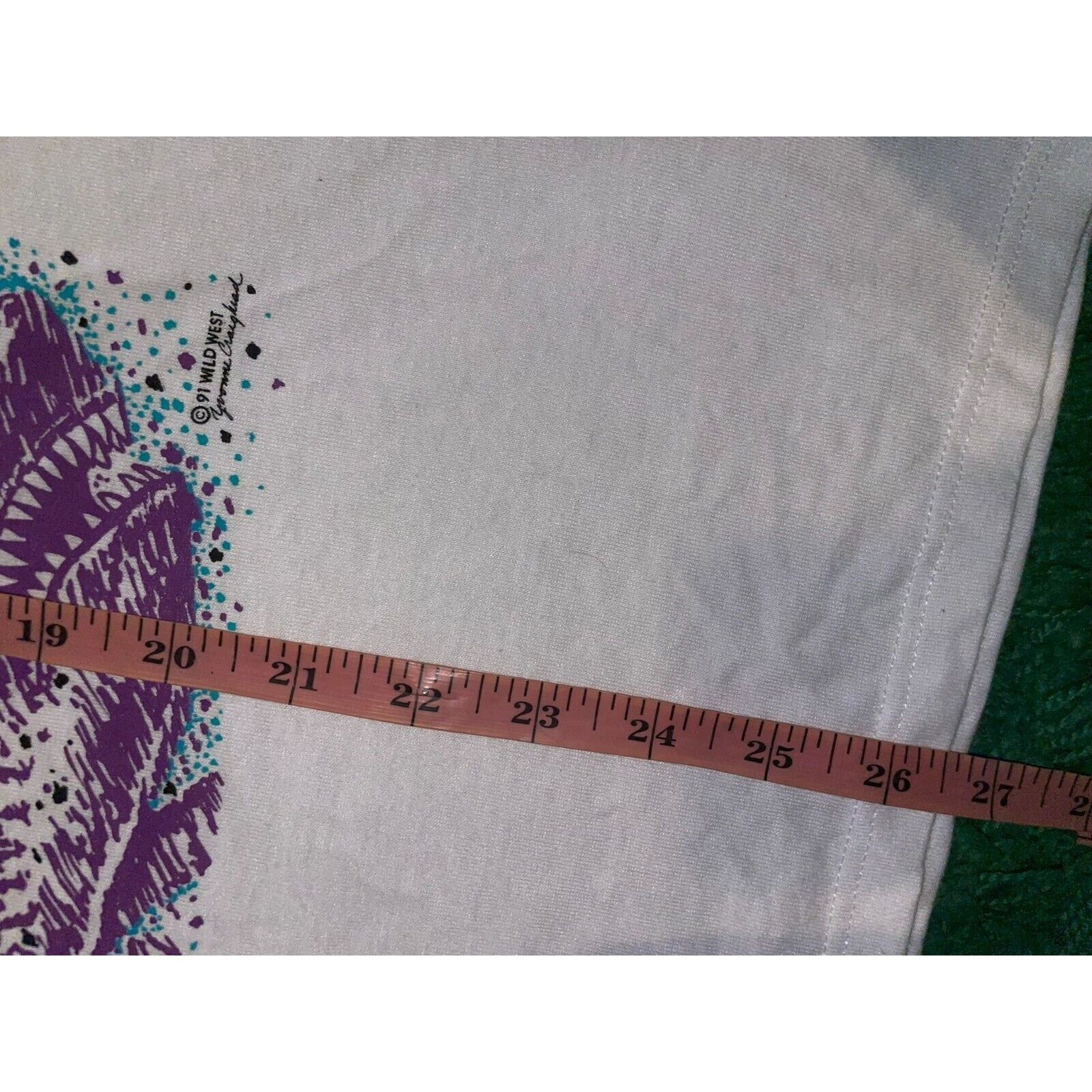 Jerzees Vintage Shark Shirt Cottonwood Cove Sharks White Tee 90s M Size US M / EU 48-50 / 2 - 15 Thumbnail