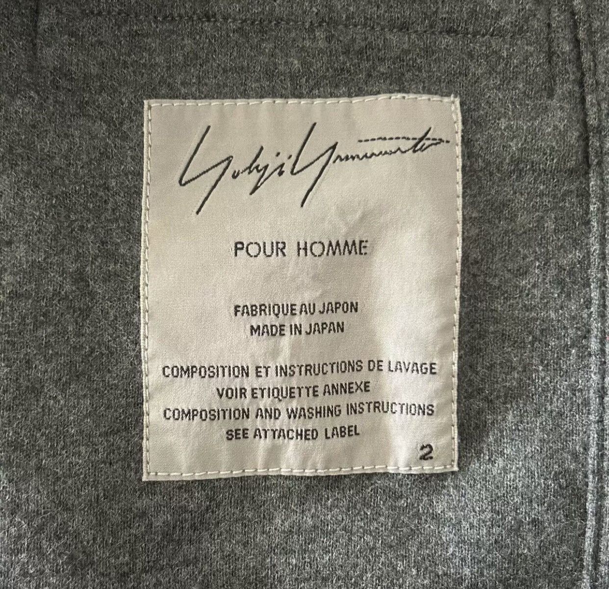 Yohji Yamamoto Yohji Yamamoto 08aw Four-Button Grey Wool Suit 2412- Size 42S - 4 Thumbnail
