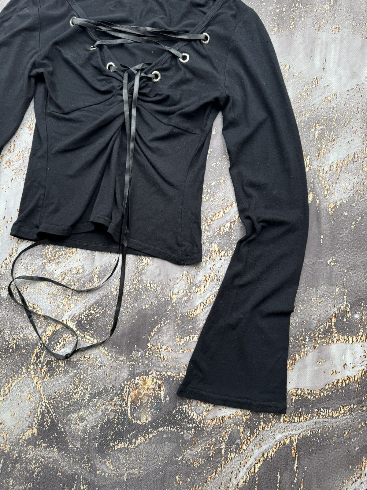 Japanese Brand × Vintage Vintage Bondage Glared Sleeve Japanese Blouse Size XS / US 0-2 / IT 36-38 - 3 Thumbnail