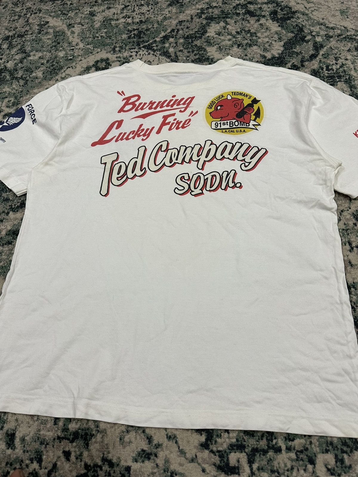 Buzz Rickson's × Tedman Vintage Ted-Company Tedman U.S Airforce White T shirt Medium Size US M / EU 48-50 / 2 - 7 Thumbnail
