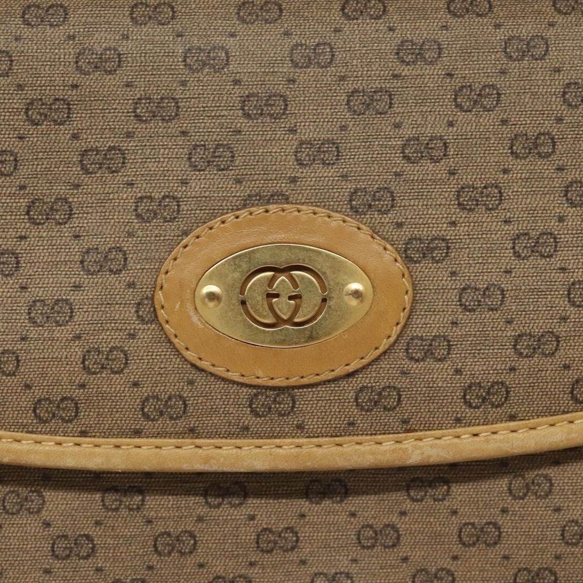 Gucci GUCCI Micro GG Canvas Shoulder Bag Pvc Leather Beige Size ONE SIZE - 14 Thumbnail