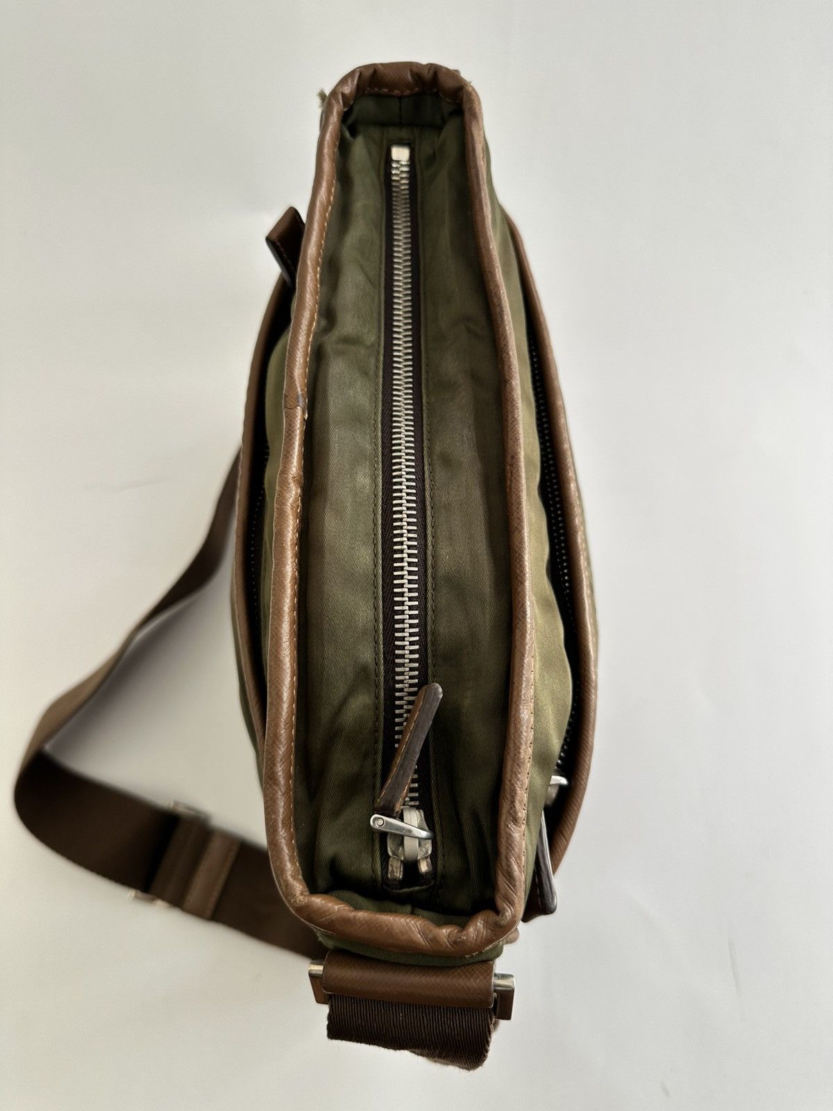 Prada PRADA Tessuto Nylon Flat Messenger Bag Green Size ONE SIZE - 5 Thumbnail