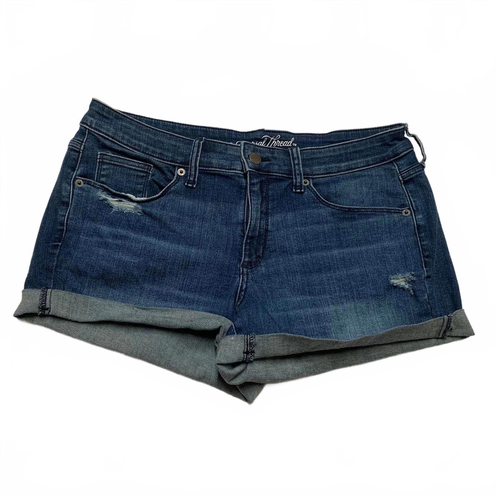 Other Universal Thread Women's Size 10 Blue Mid Rise Denim Shorts Size 32" / US 10 / IT 46 - 7 Thumbnail