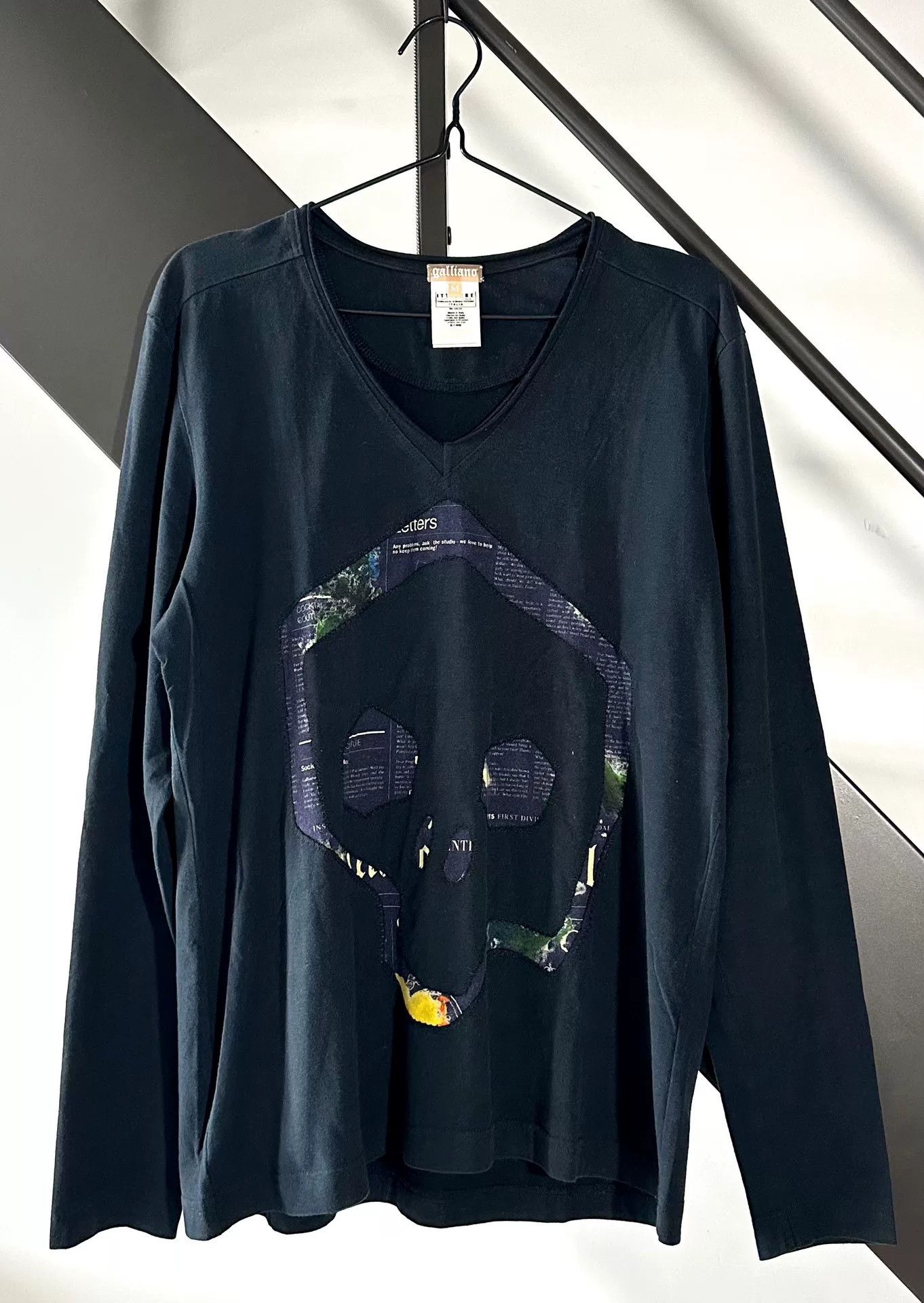 John Galliano John Galliano Skull Print Long Sleeve T-shirt Size US M / EU 48-50 / 2 - 1 Thumbnail