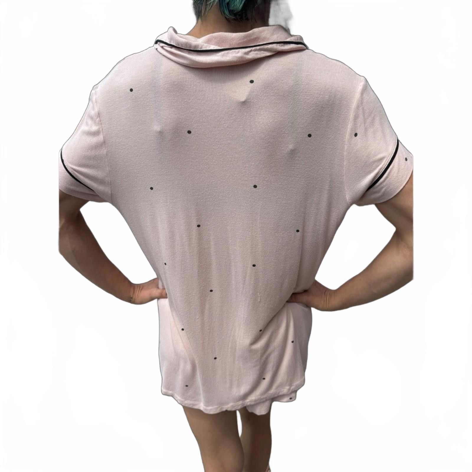 Other Eberjey Small Pink w/Black Polka Dots Shorts Pajama Set Size ONE SIZE - 3 Thumbnail