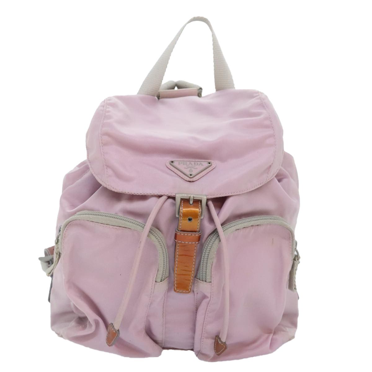 Prada Re-Nylon Pink Synthetic Backpack Bag (Pre-Owned) Size ONE SIZE - 1 Thumbnail