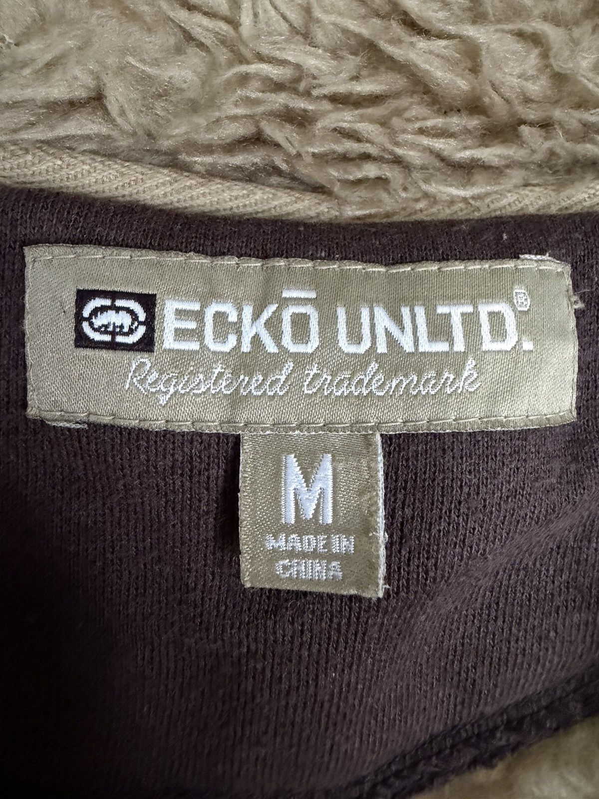 Ecko Unltd. Vintage Ecko Unltd. Big Logo Zipper up Fur Jacket Size US L / EU 52-54 / 3 - 12 Thumbnail