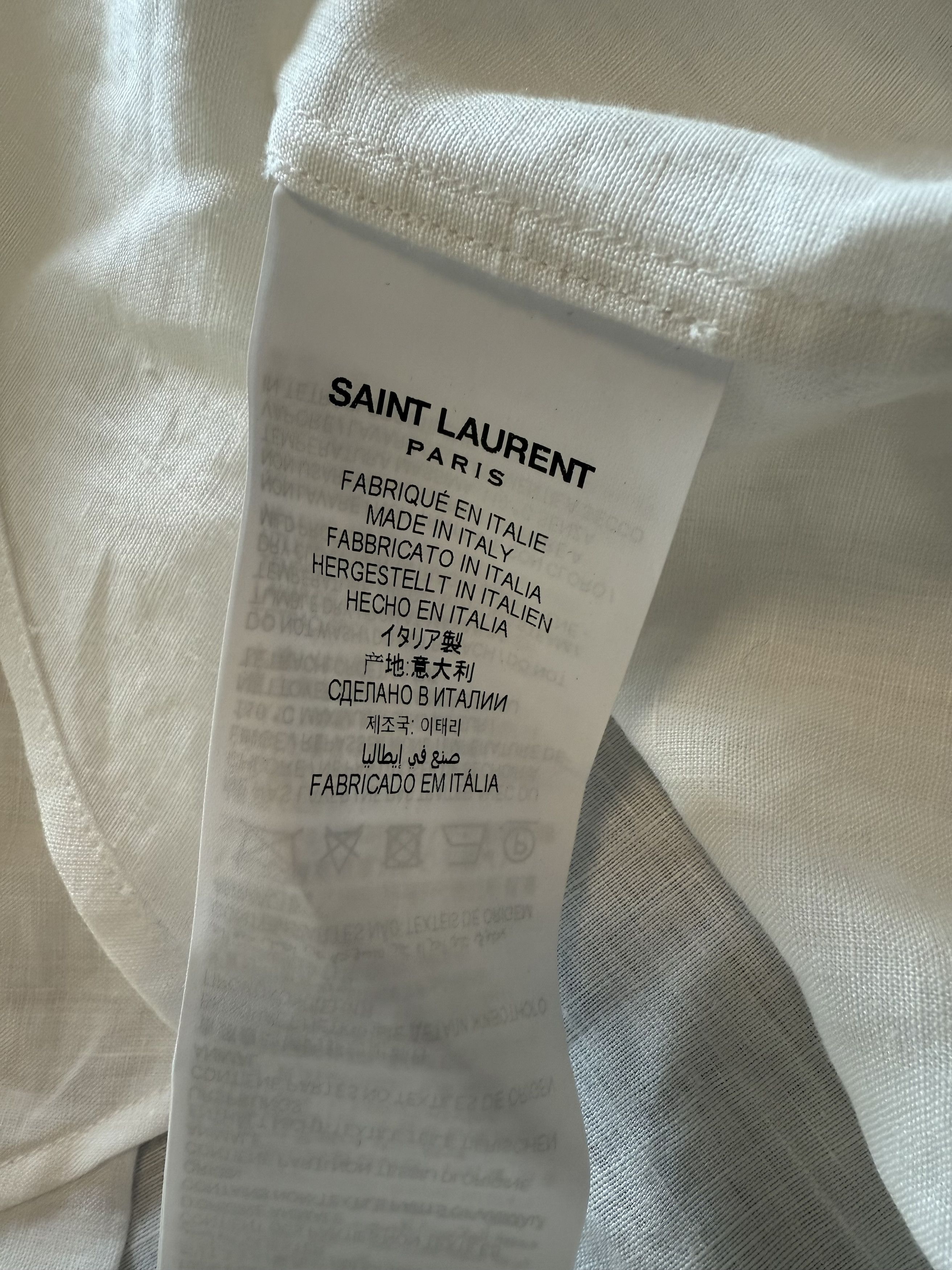 Saint Laurent Paris SS22 Saint Laurent Tunique Bordure Linen Shirt Size US M / EU 48-50 / 2 - 12 Thumbnail