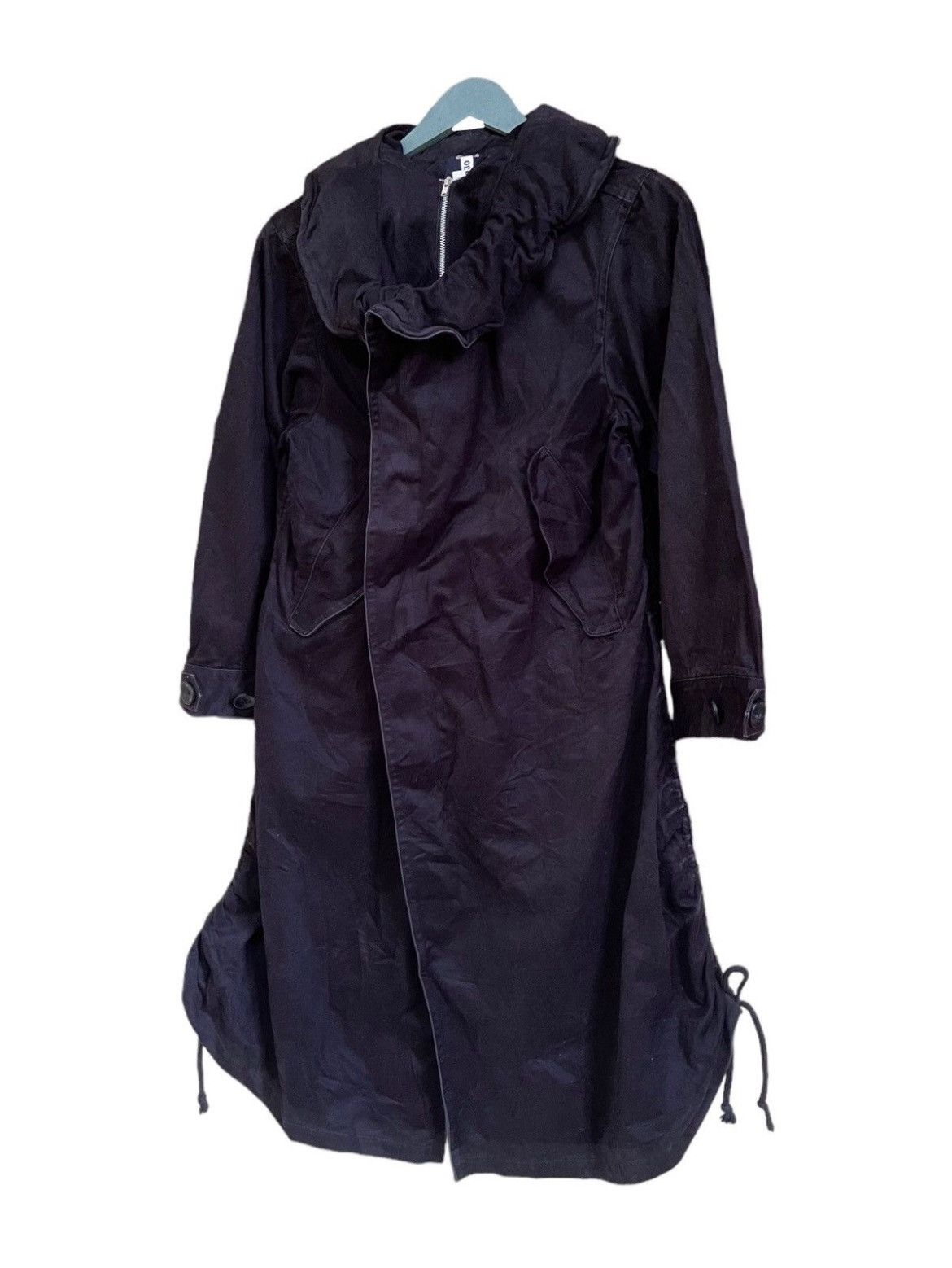 Yohji Yamamoto Rare Limi Feu Trench Jacket Weird Design Size US S / EU 44-46 / 1 - 2 Thumbnail