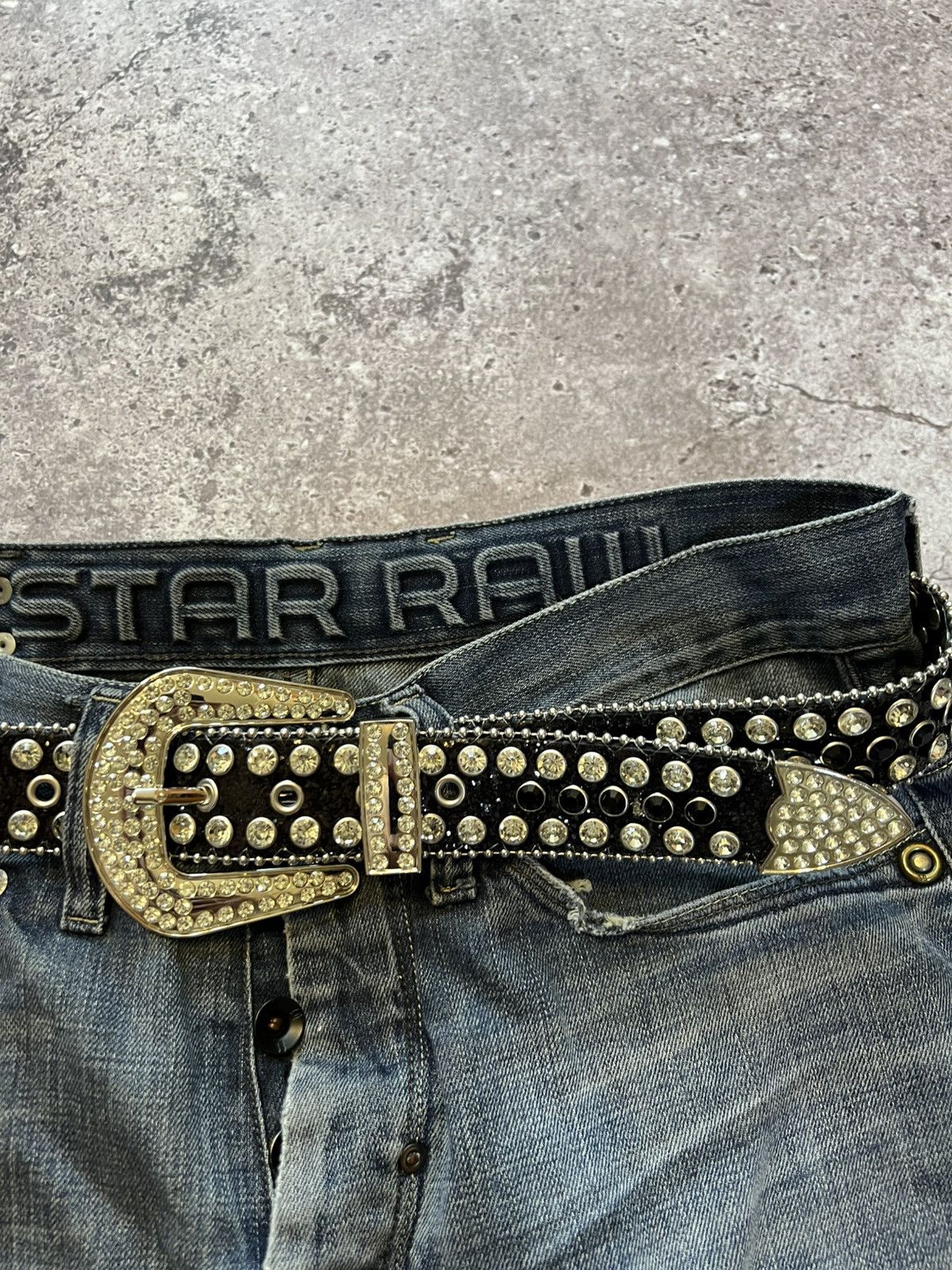 Japanese Brand Amazing Y2K Rhinestones BB Simon Style Belt Size ONE SIZE - 3 Thumbnail