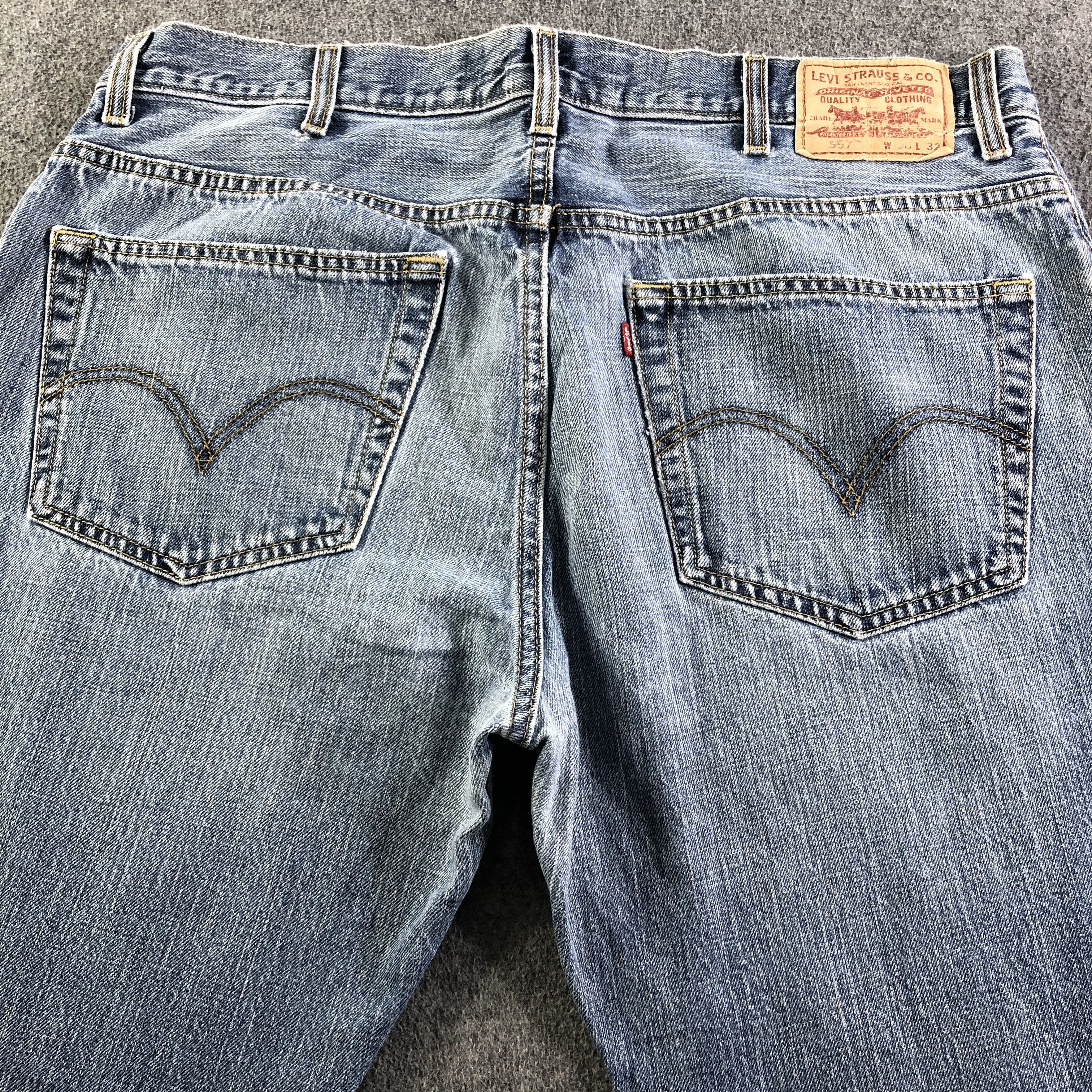 Levi's Vintage Blue Wash Levis 557 Jeans-J3383 Size US 39 - 4 Thumbnail