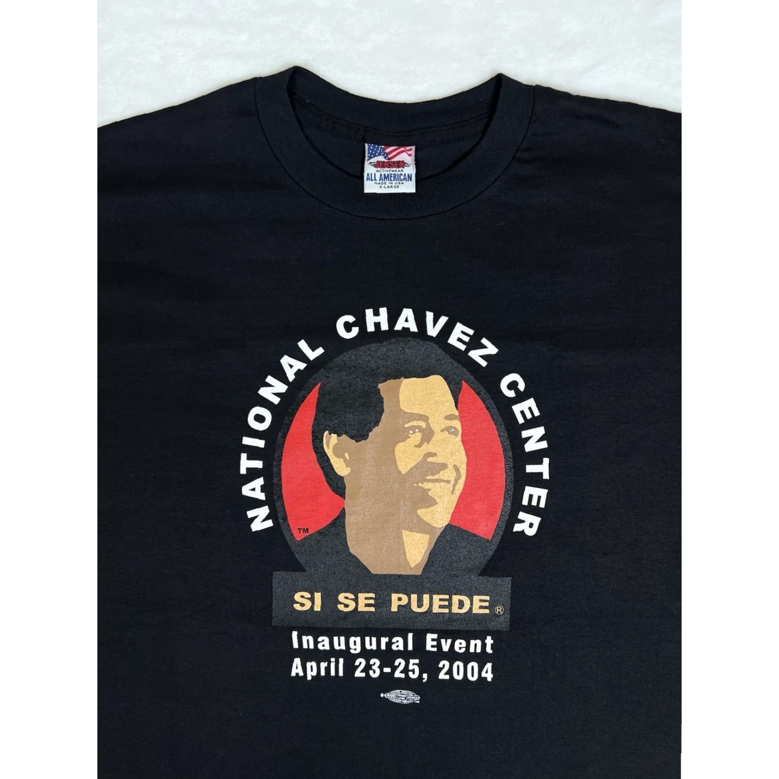 Vintage VINTAGE Cesar Chavez T-Shirt “Si Se Puede” USA Made XL Black Men Short Sleeve Graphic Print USA 2000s Mens Size US XL / EU 56 / 4 - 2 Thumbnail