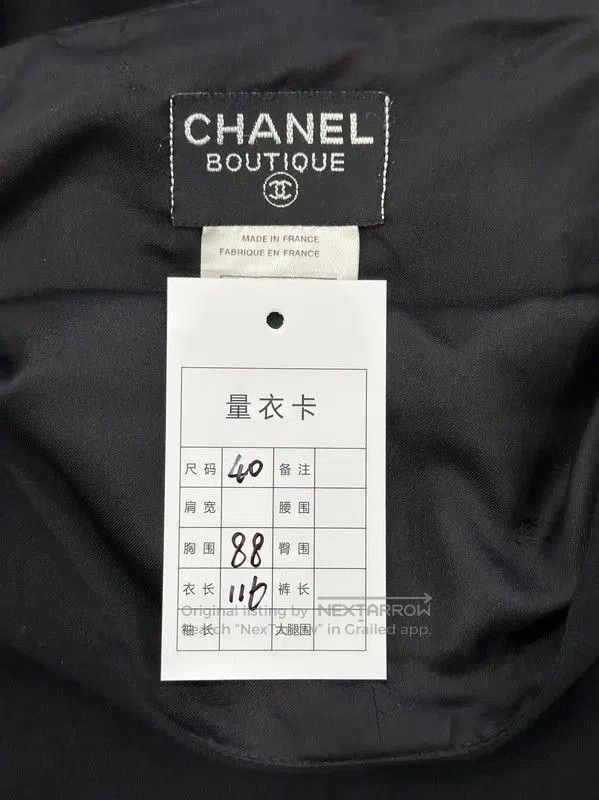 Chanel Chanel Black Wool Midi Dress for Women . Size L / US 10 / IT 46 - 9 Thumbnail