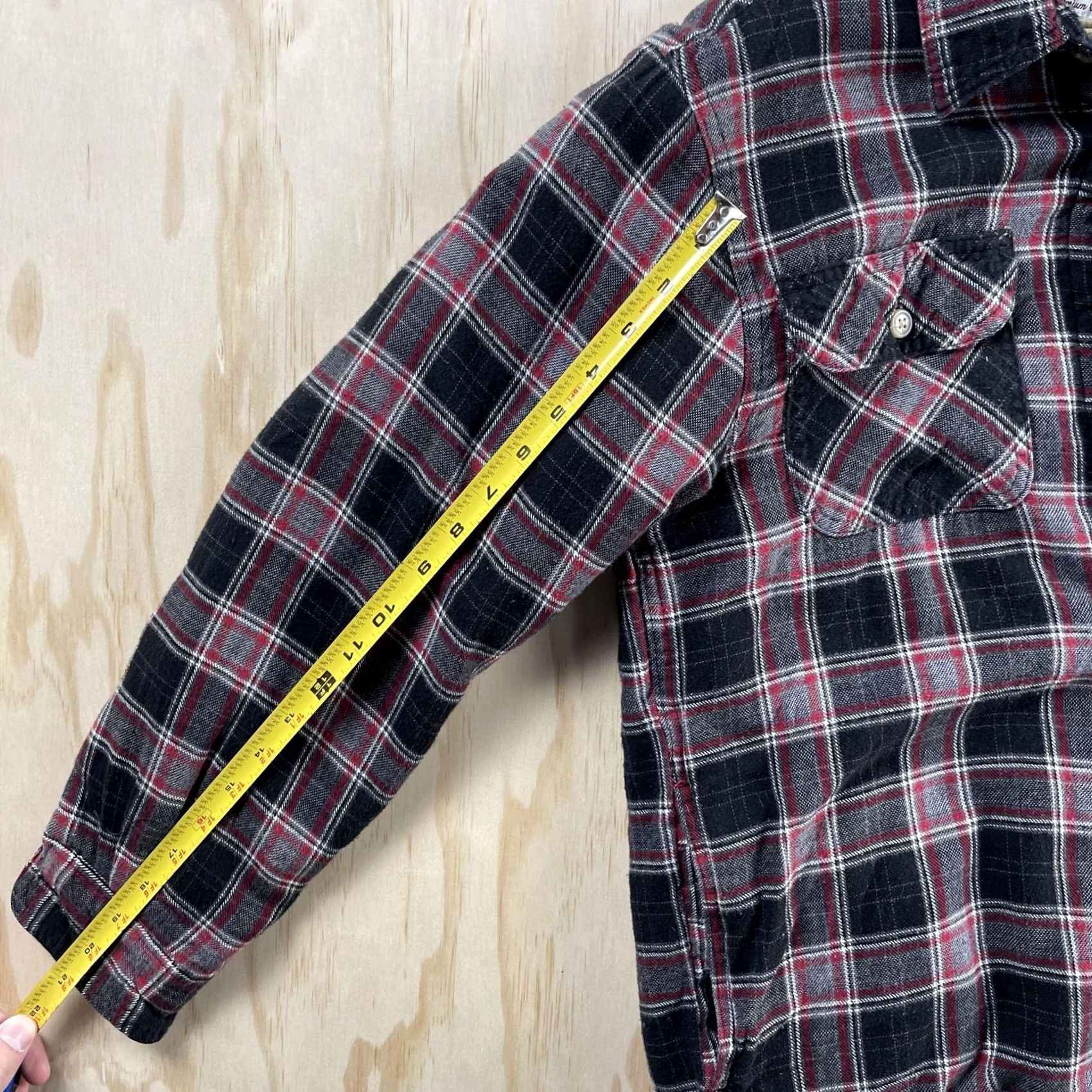 Wrangler Wrangler Shirt Jacket Mens Medium Black Red Plaid Sherpa Lined Flannel Workwear Jacket Size US M / EU 48-50 / 2 - 5 Thumbnail