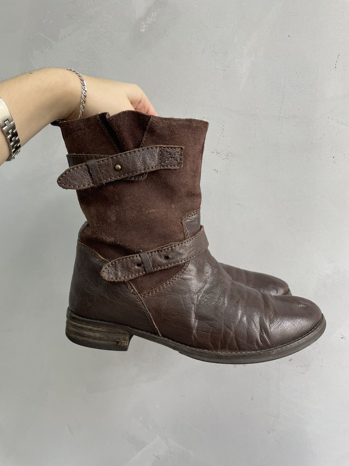 A.S.98 Ankle Avant Garde belted moto boots A.S. 98 style japanese Size US 7.5 / EU 40-41 - 1 Thumbnail