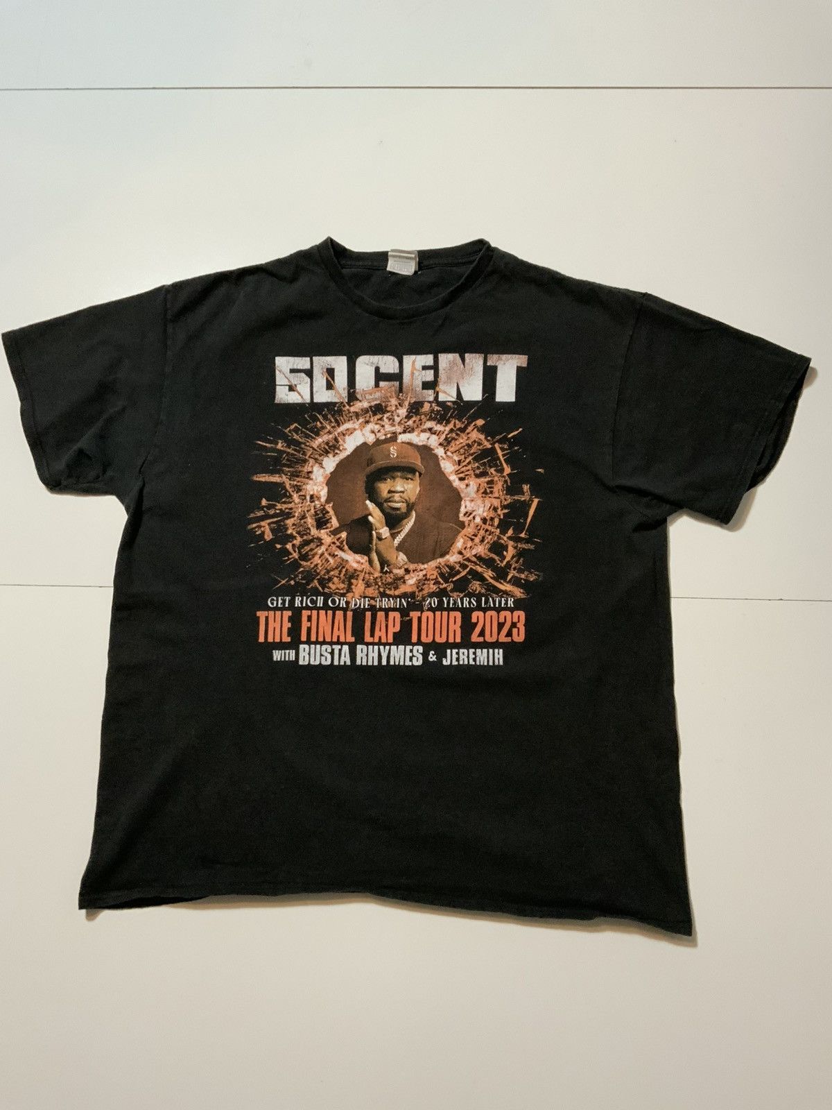 50 Cent 50 Cent Get Rich Or Die Tryin Final Lap Tour Hip Hop T-Shirt Size US XL / EU 56 / 4 - 2 Thumbnail