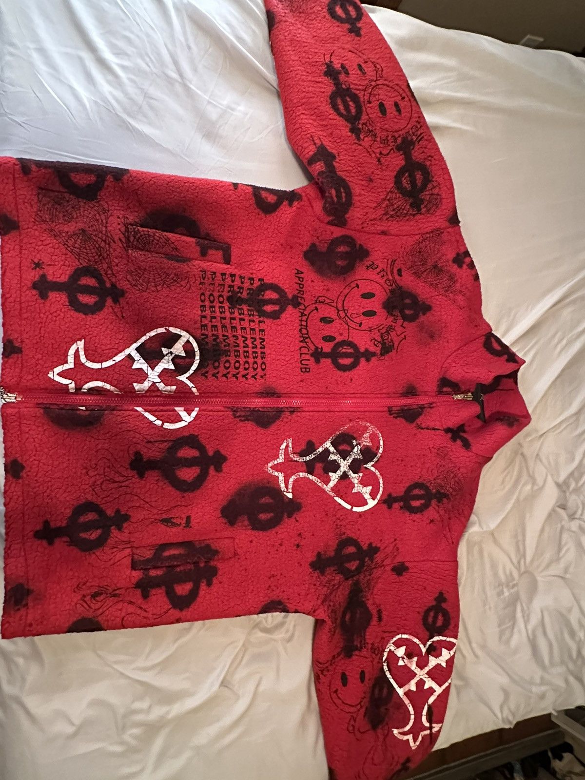 Unknown London UV Logo Team Jacket | Grailed