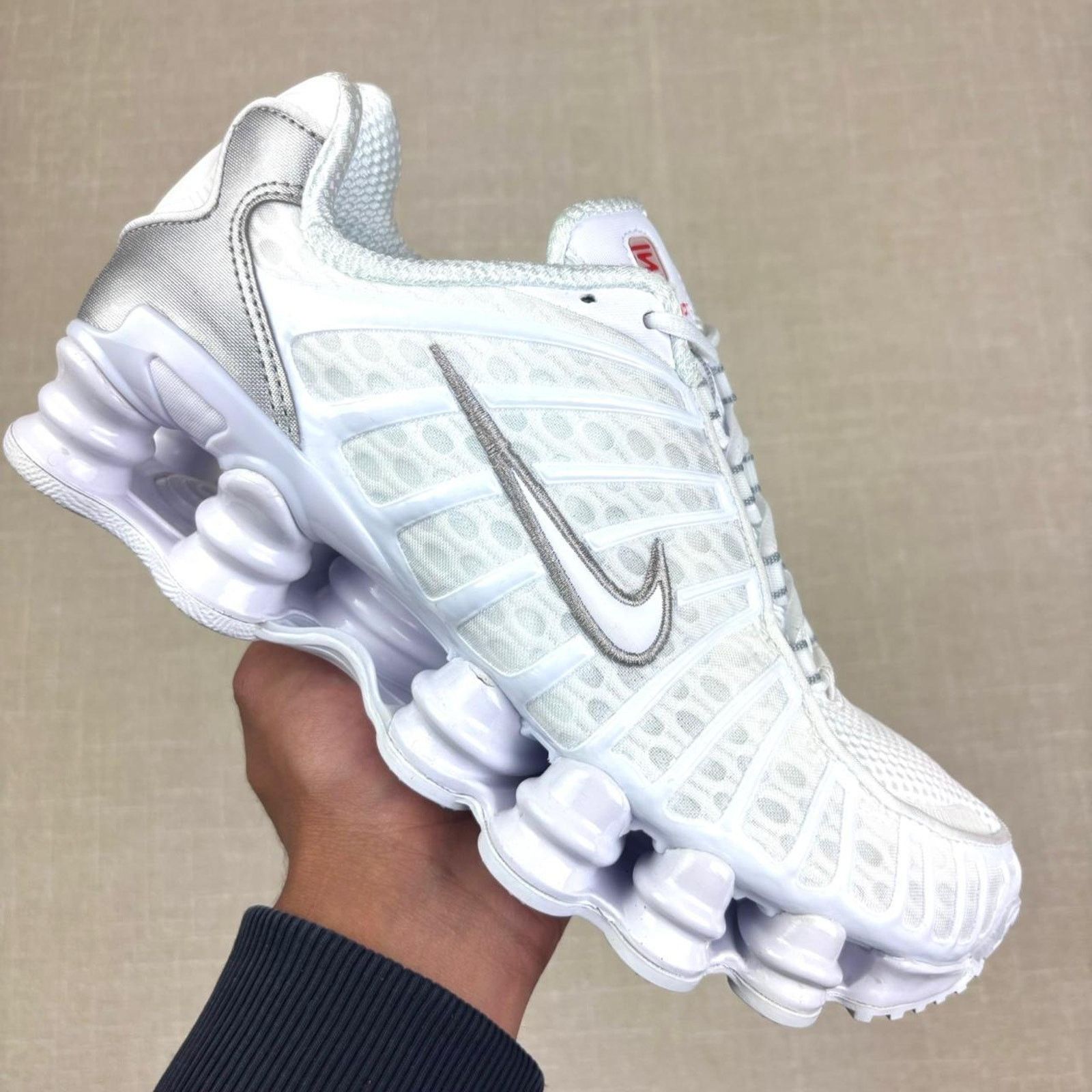 2019 Nike Shox TL “White Metallic Silver Max Orange”