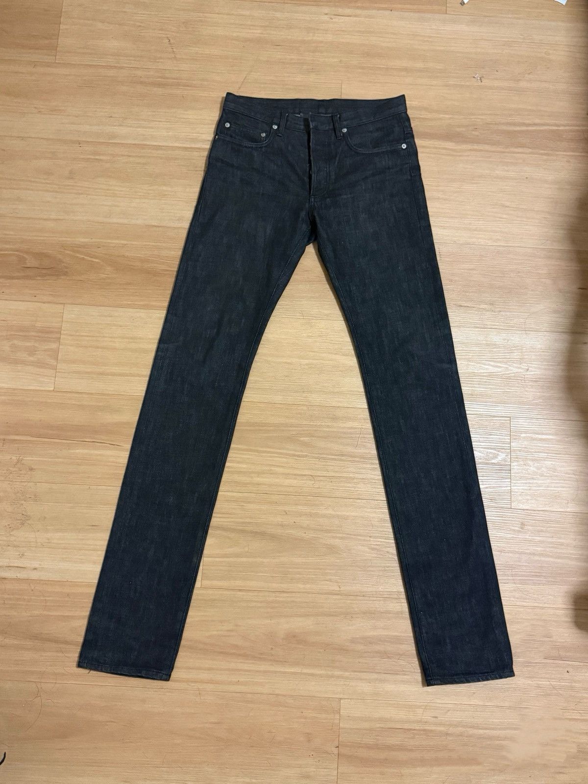 Diorhomme08AW black unwaxed denim