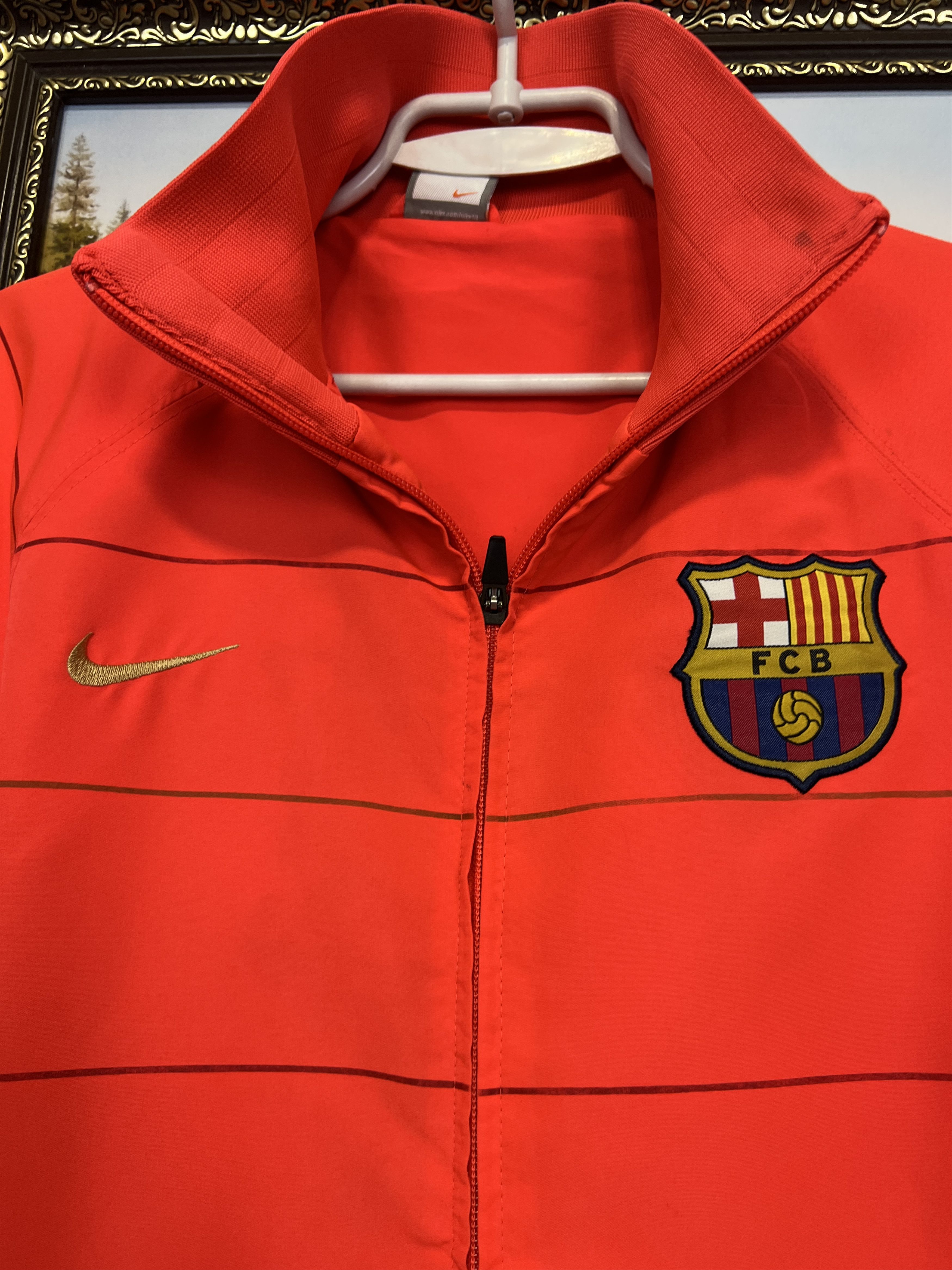 Nike Vintage Nike FC Barcelona Football Jacket Soccer Track Top Size US L / EU 52-54 / 3 - 8 Thumbnail