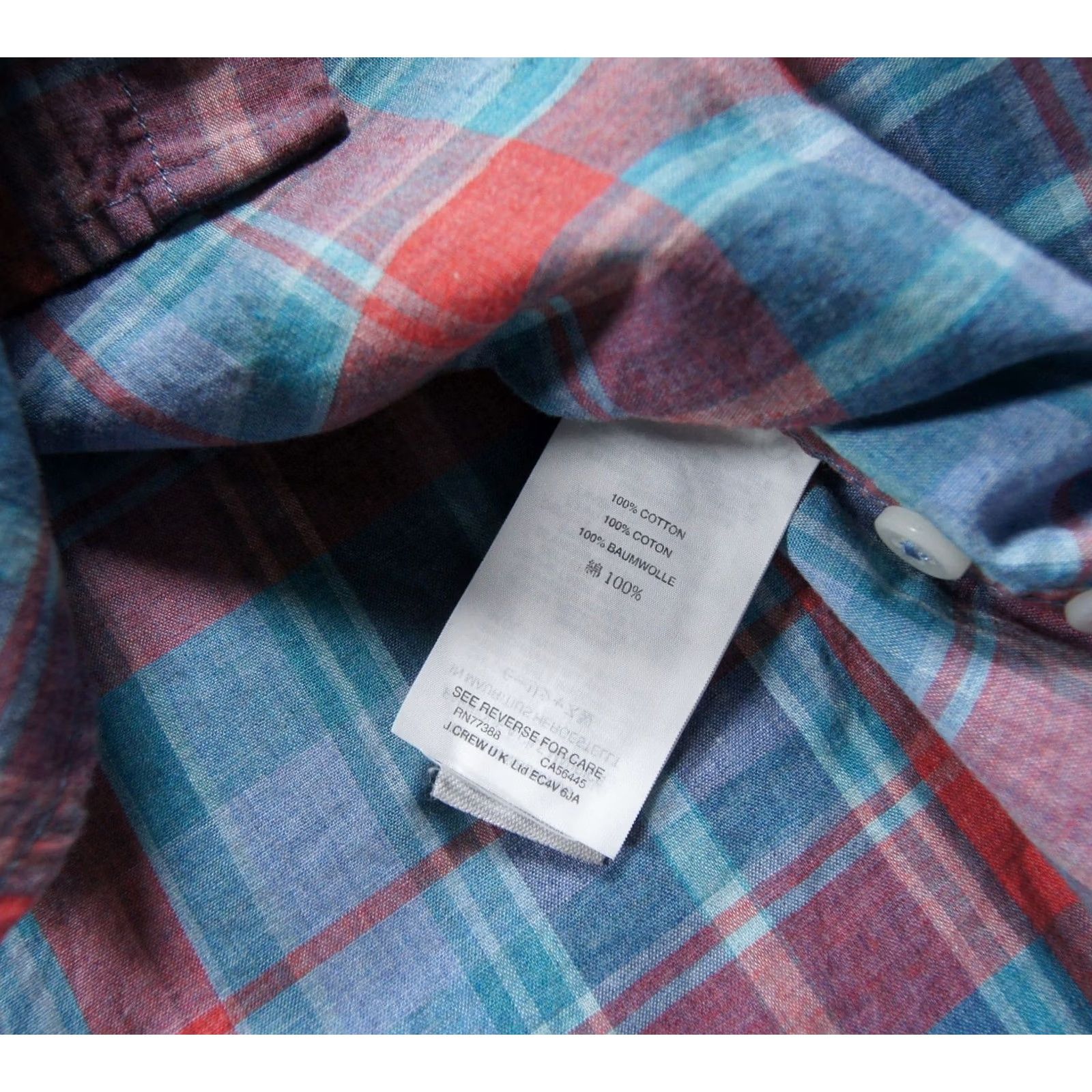 J.Crew JCrew Shirt Mens Medium Button-Down Slim Fit Plaid Business Work Long Sleeve Size US M / EU 48-50 / 2 - 7 Thumbnail