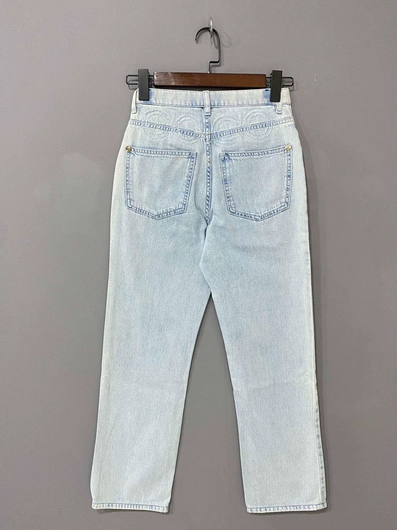 Chanel Chanel Light blue washed old jeans Size 42" / US 20 - 4 Thumbnail