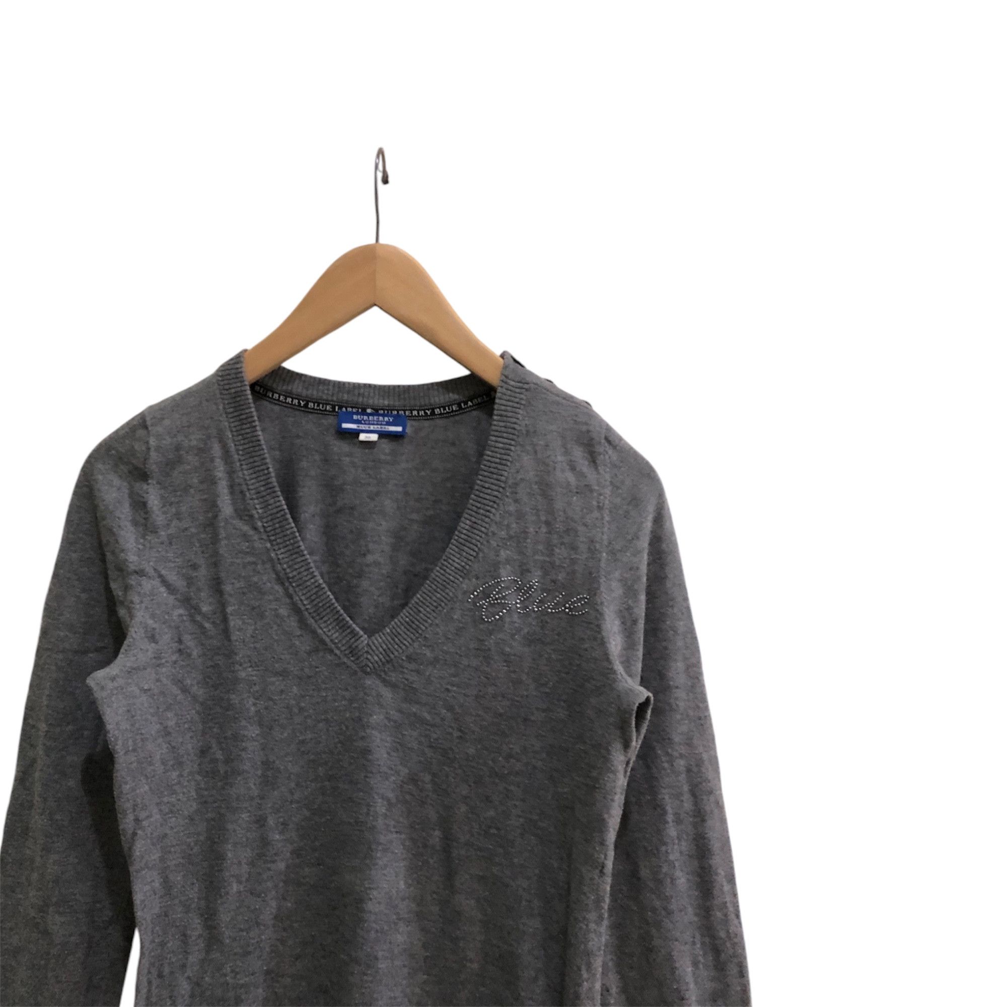 Burberry × Japanese Brand × Vintage Vintage Burberry blue label knitwear Size S / US 4 / IT 40 - 2 Thumbnail