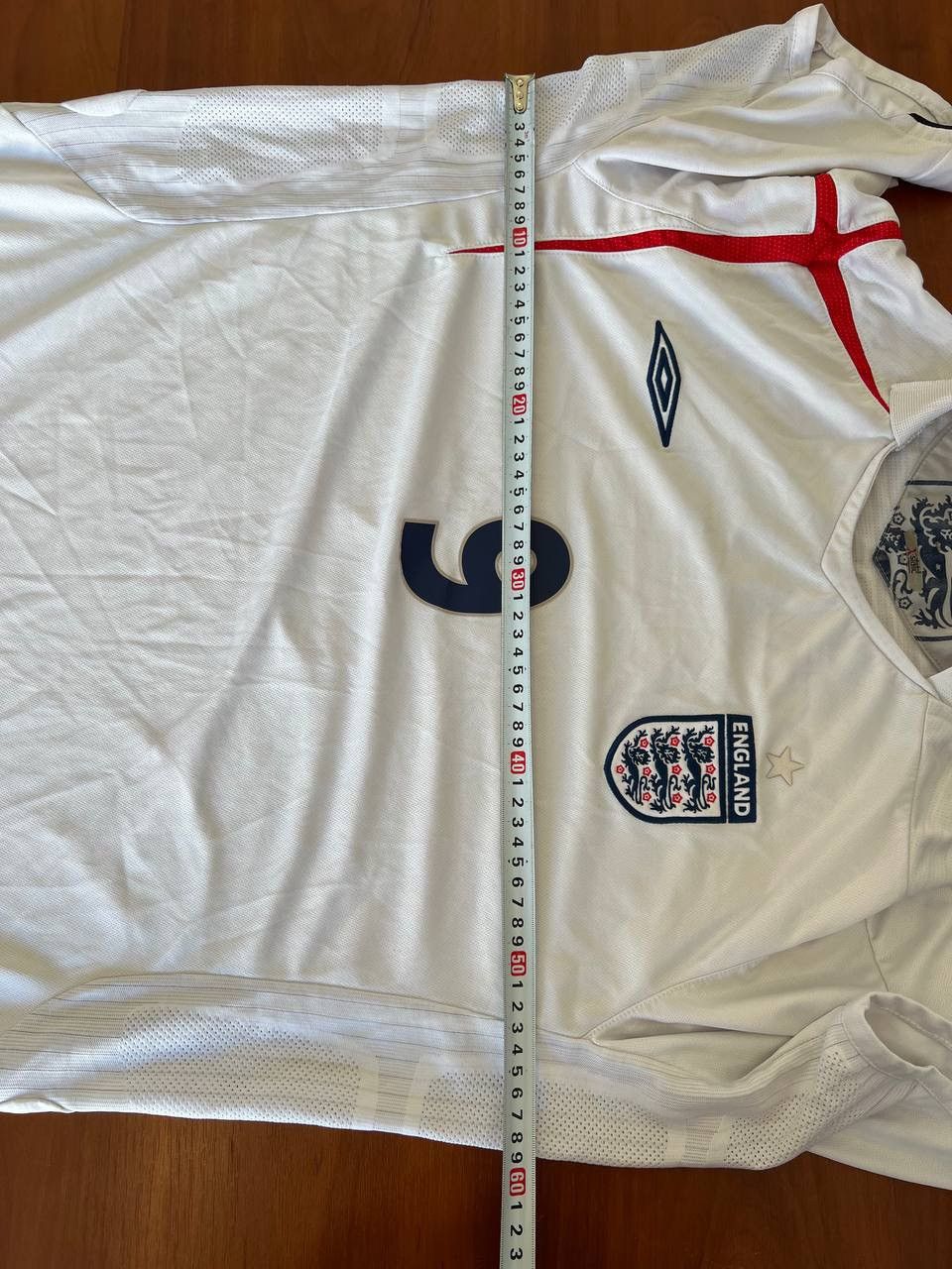 Umbro 2005/07 ENGLAND TEAM #10 ROONEY HOME SOCCER FOOTBALL JERSEY Size US XL / EU 56 / 4 - 17 Thumbnail