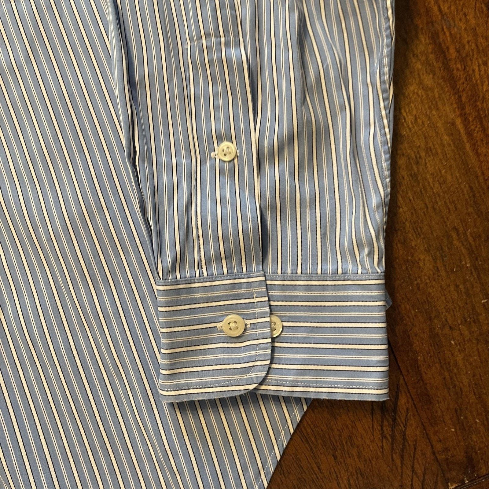 Ralph Lauren Ralph Lauren Shirt Mens 16.5 34/35 Blue Stripe Classic Fit Size US XL / EU 56 / 4 - 5 Thumbnail