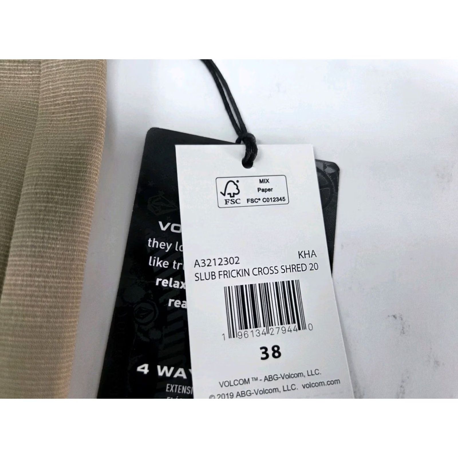 Volcom VINTAGE Size US 38 / EU 54 - 3 Thumbnail