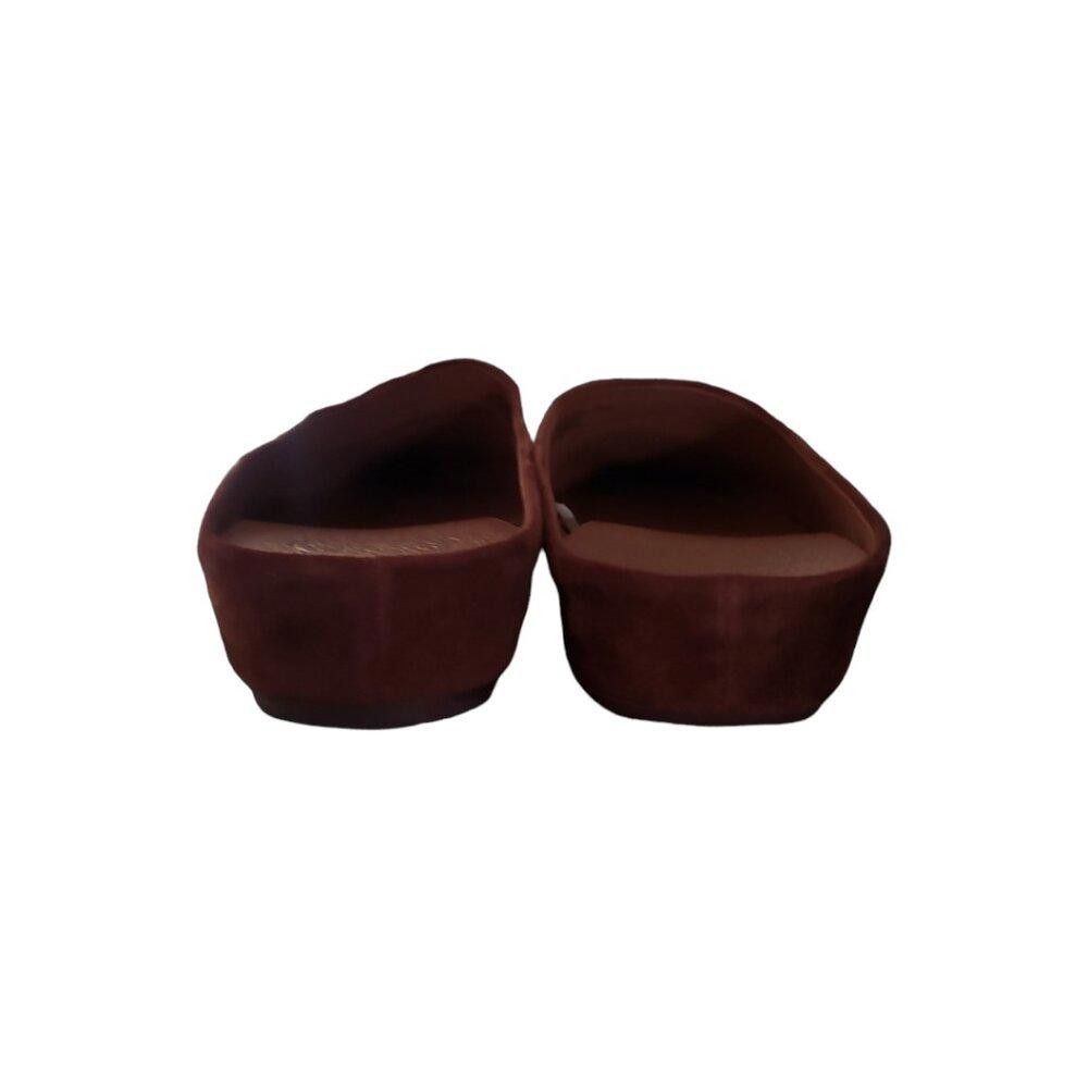Designer SH102 Andre Assous Norma Suede Brown Featherweight Flat 9.5 Size US 9.5 / IT 39.5 - 4 Thumbnail