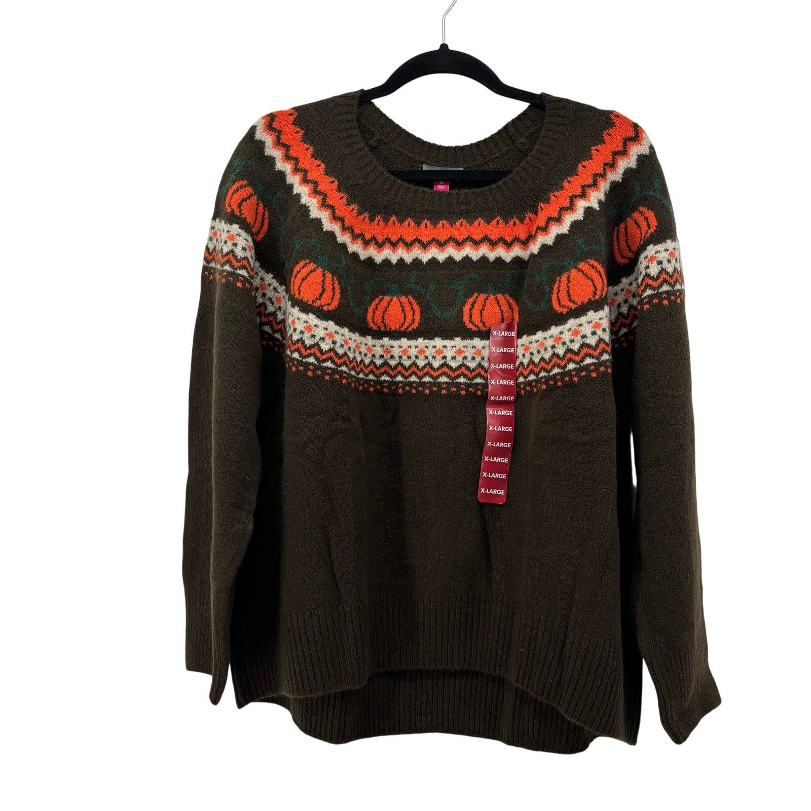 Vince Camuto Vince Camuto Size X Large Fair Isle Women's Sweater Crewneck Size XL / US 12-14 / IT 48-50 - 1 Thumbnail