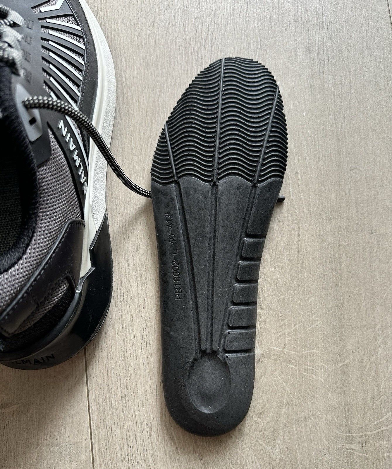 Balmain Balmain B-Trail Sneakers Black Gray Mens Shoes size 40 Size US 7.5 / EU 40-41 - 16 Thumbnail