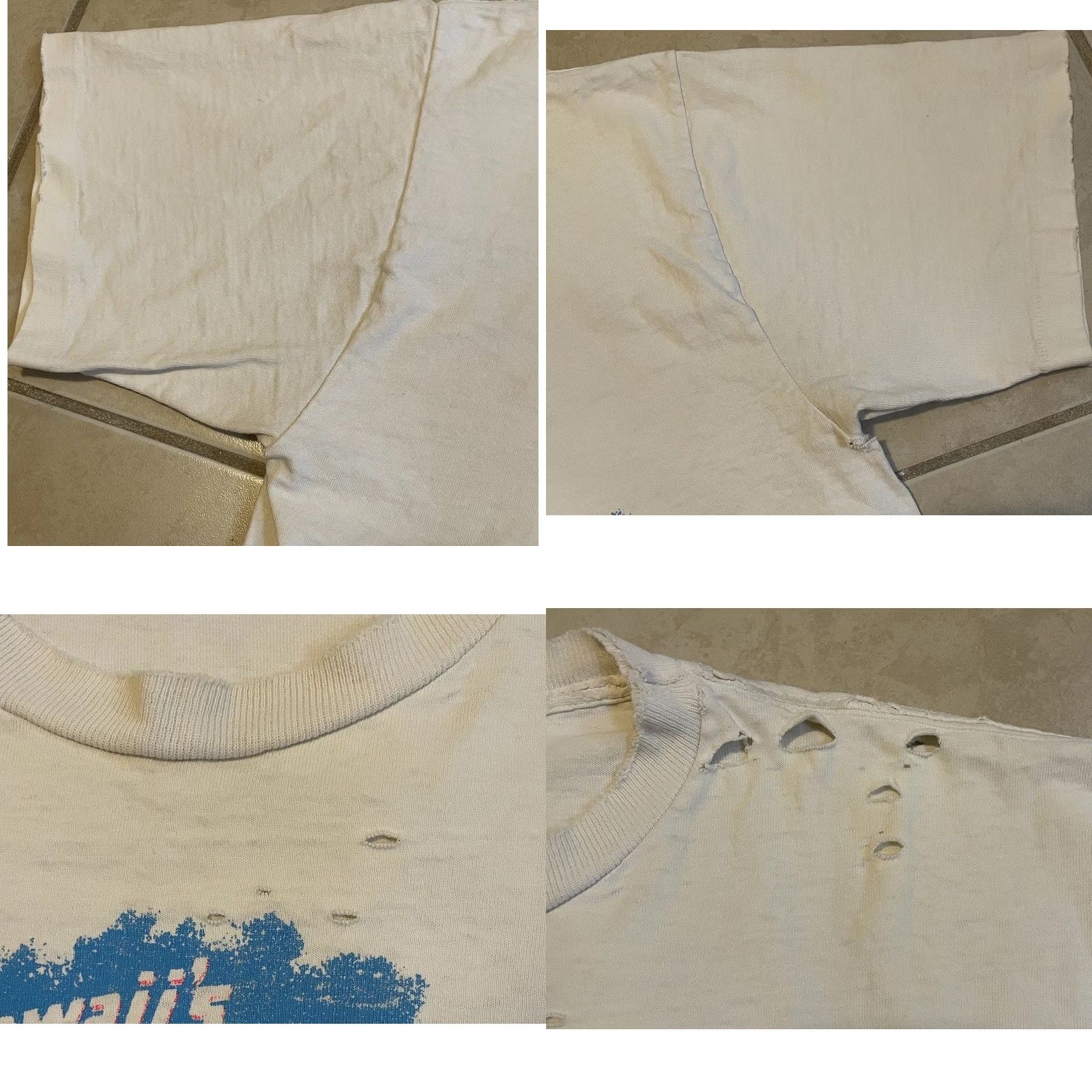 Thrasher VINTAGE 90s Hawaii Humuhumunukunukuapuaʻa Thrashed Faded Distressed White XL T-Shirt Mens Casual Beach Surf Grunge OP Size US XL / EU 56 / 4 - 8 Thumbnail