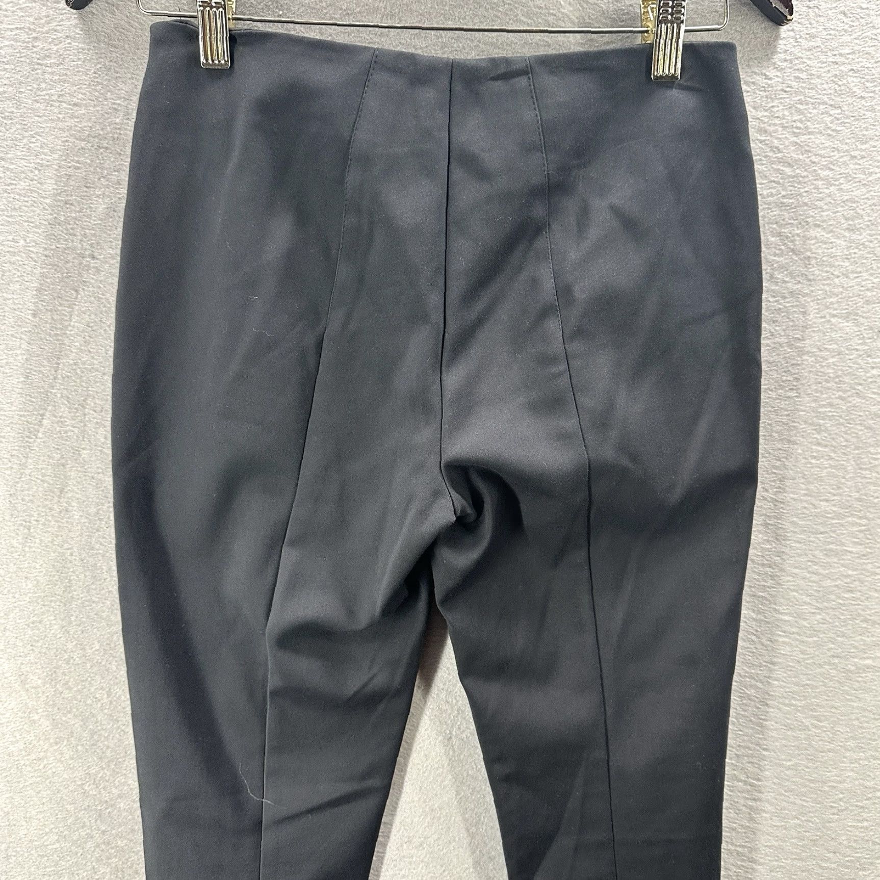 Akris Akris Pants Women Dress Pants Slim Tapered 2 Blue Cotton Blend Knit Zip Pleated 30in 90s City Preppy Size 26" / US 2 / IT 38 - 6 Thumbnail