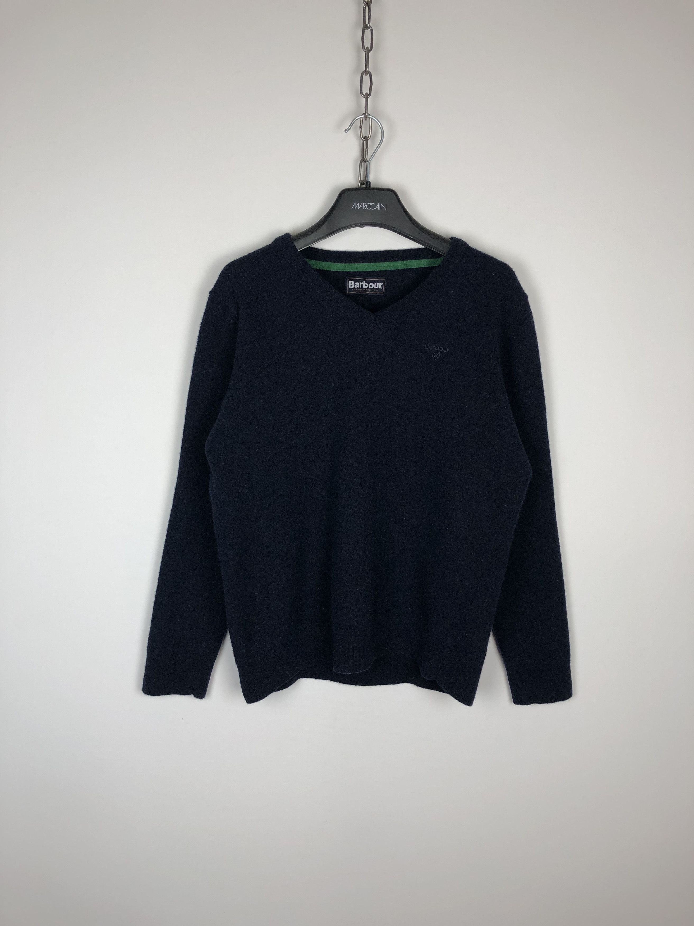 Barbour Barbour Wool Sweater Pullover V-Neck Size US S / EU 44-46 / 1 - 1 Thumbnail